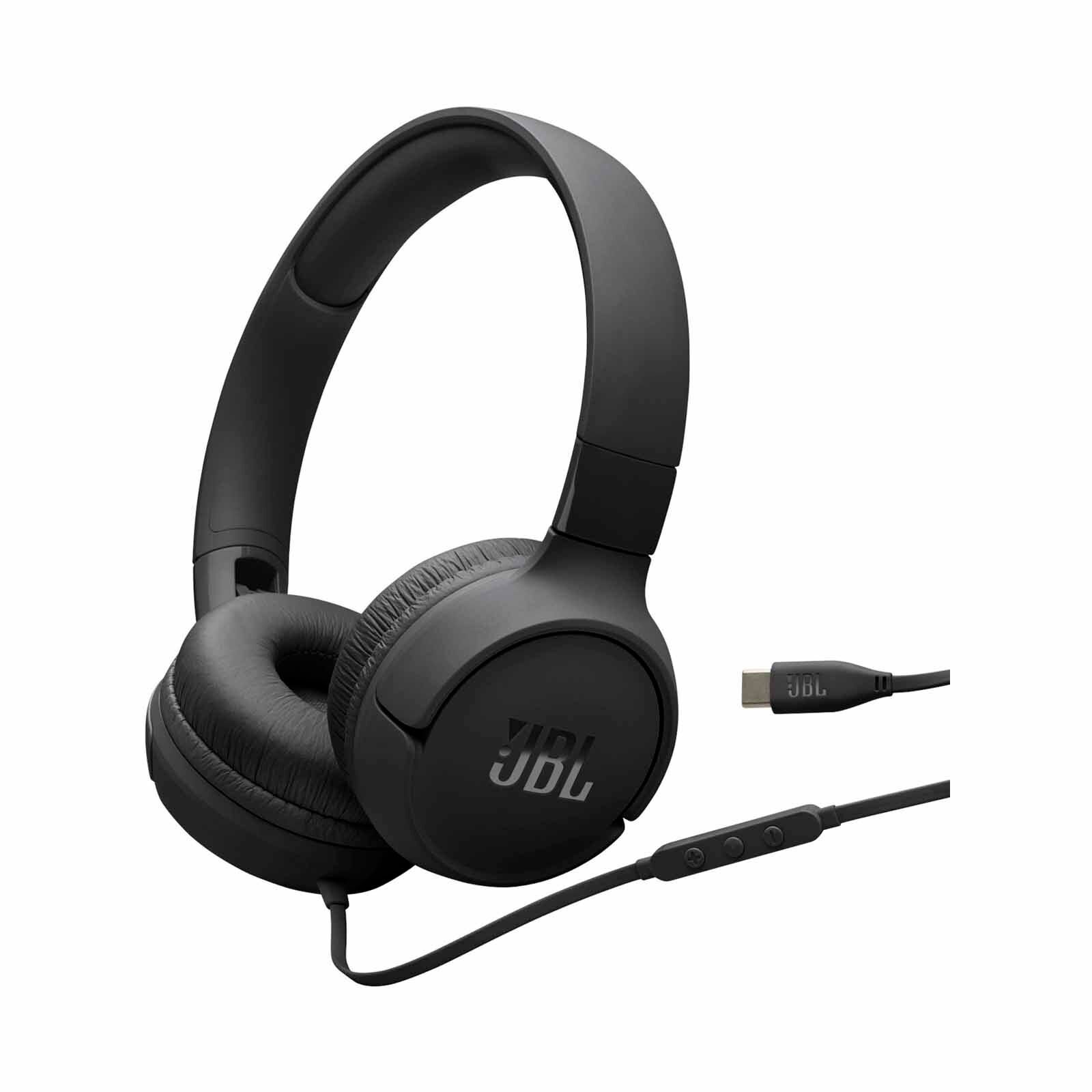JBL Jbl Pure Bass Sound. High-resolution Audio Headphones TUNE 520C USB-C BLACK