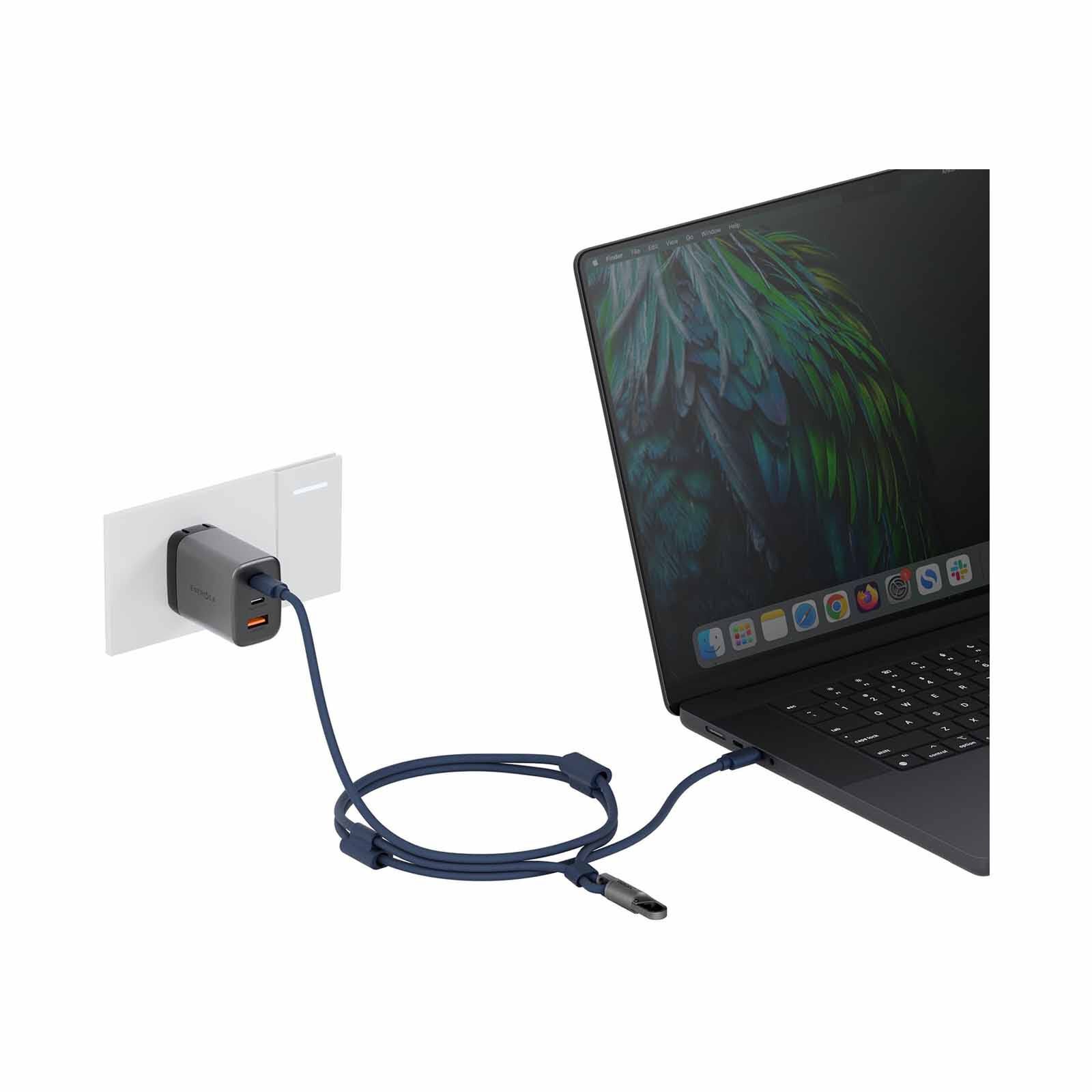 ENERGEA Lasso Lanyard C-c Cable 480mbps, 240w With Lanyard Card 1.5m -blue CBL-LASS-BLU150-image 5