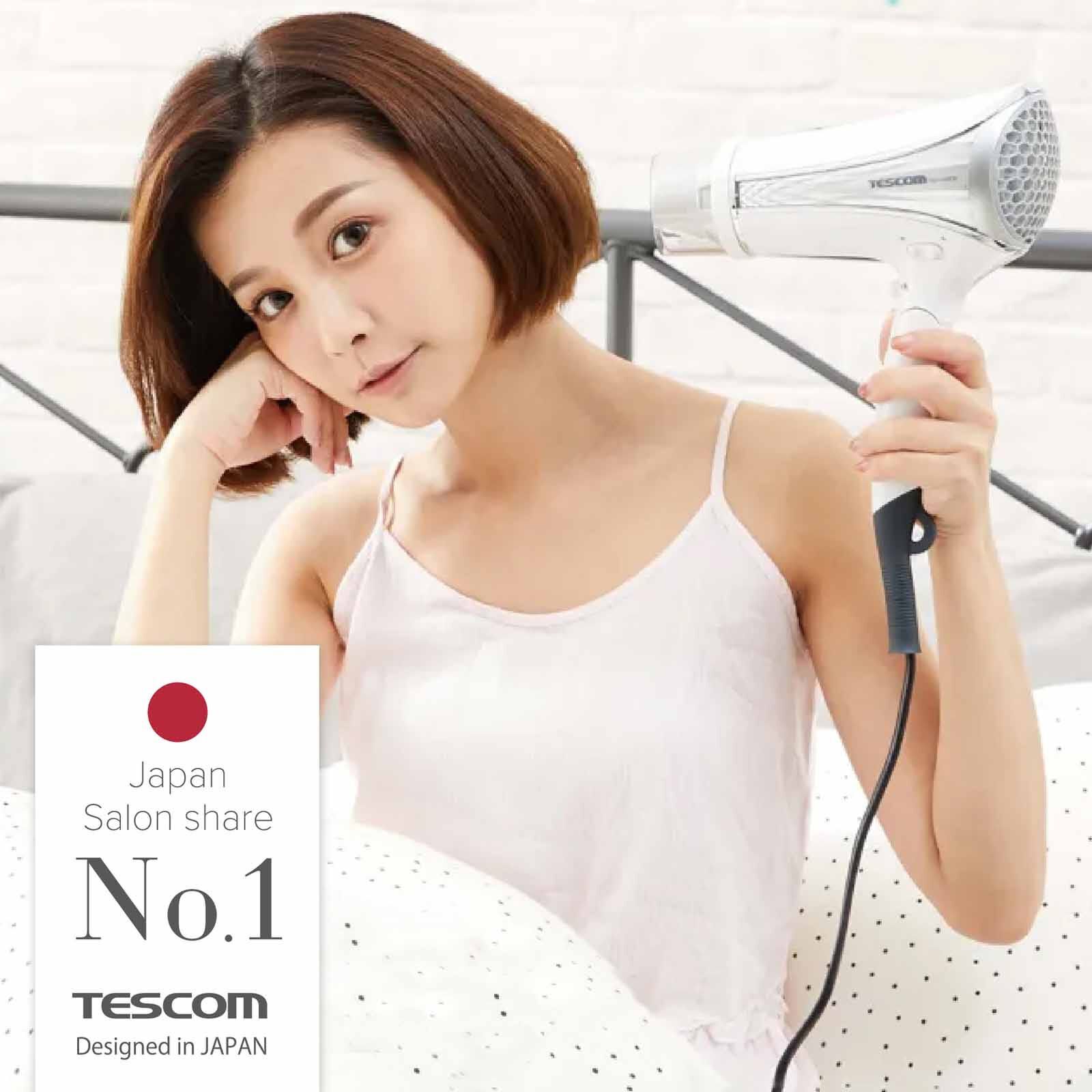TESCOM Negative Ion Hair Dryer (1500w) TID1100SG-W-image 7