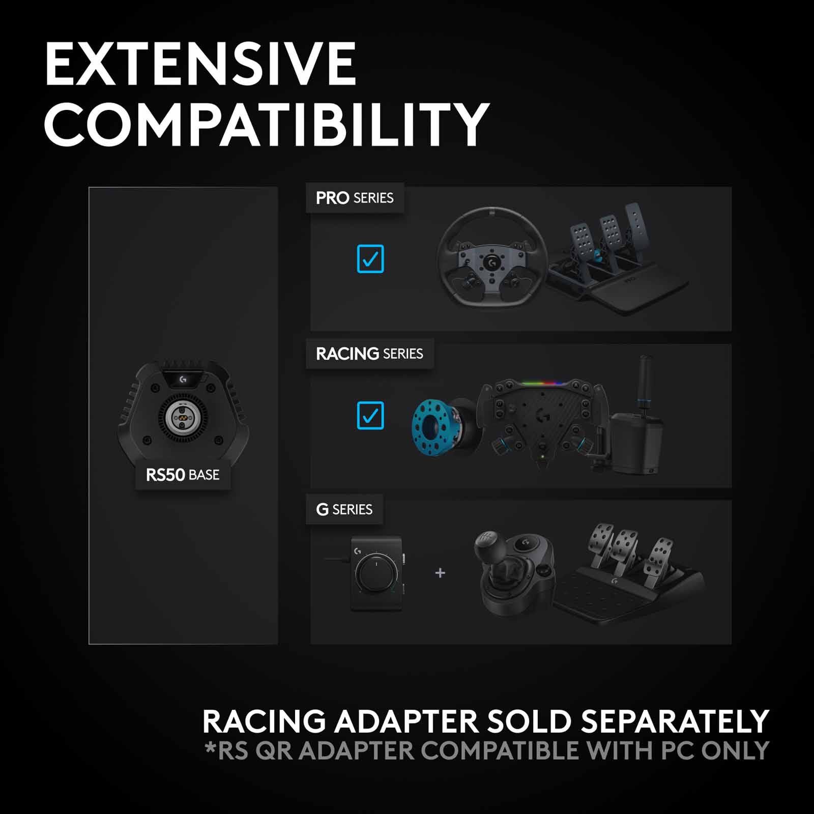 LOGITECH Rs50 System Dd Wheel+base For Ps/pc 941-000267-image 19