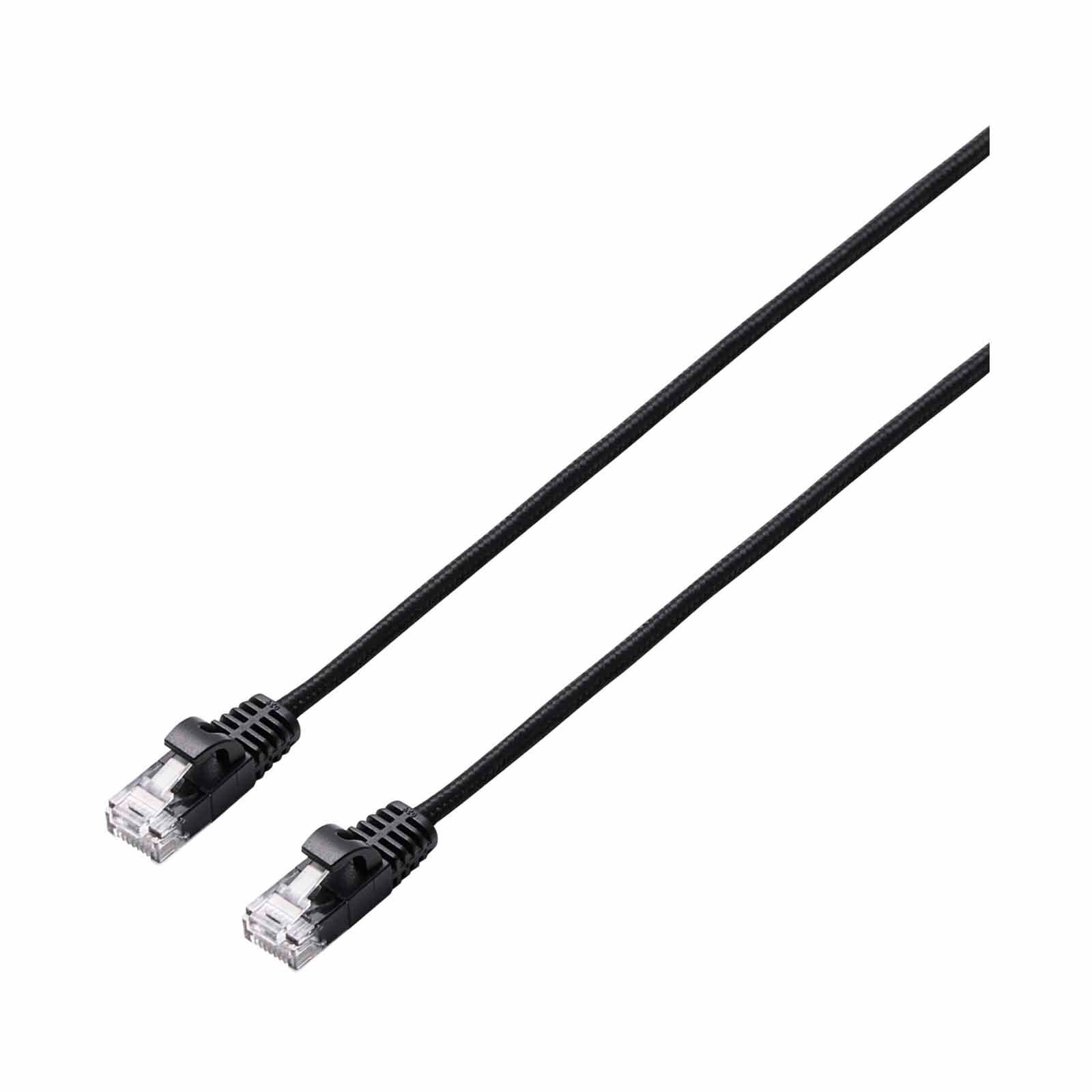 ELECOM Cat 6a Lan Cable Mesh 1m - Black LD-GPAM/BK10-image 4