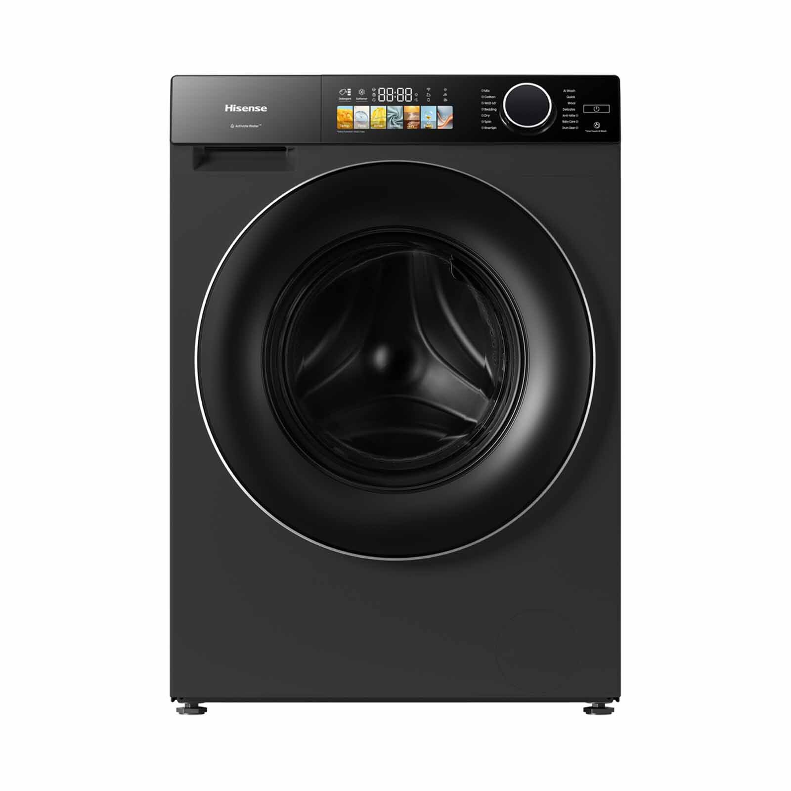 HISENSE Front Load Washer/dryer Combo - Black (12kg/8kg) WD120M5