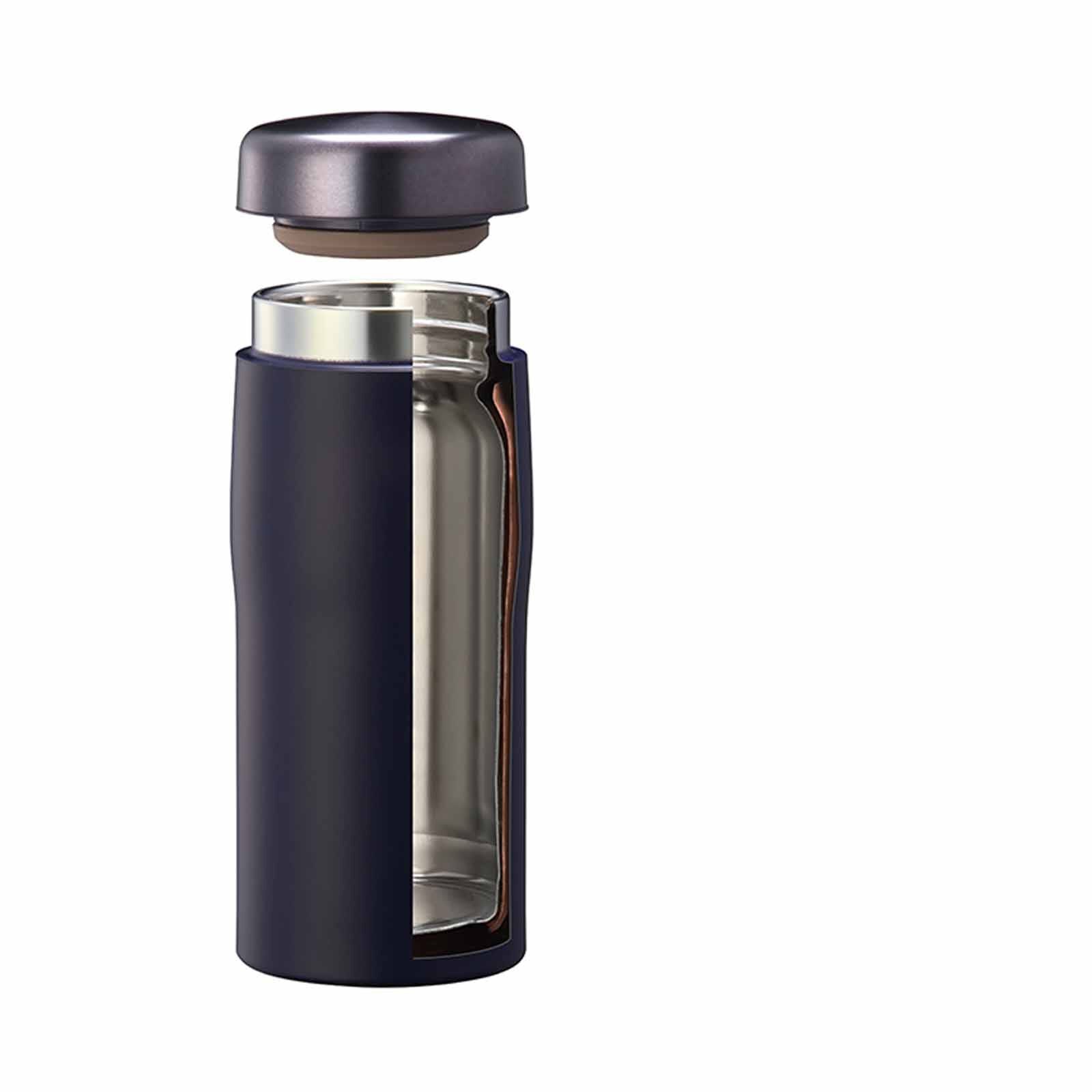 TIGER 240ml Vacuum Insulated Stainless Steel Bottle - Blue Black MJF-A024 (AF)-image 2