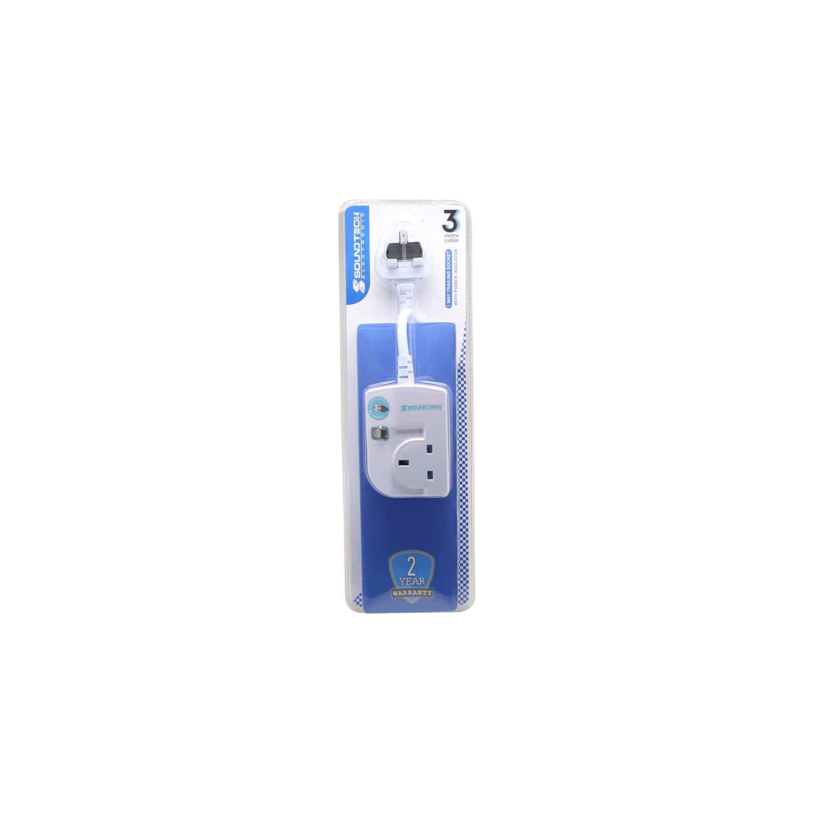 SOUNDTEOH 1 Way Extension Socket 3m PS-601-image null