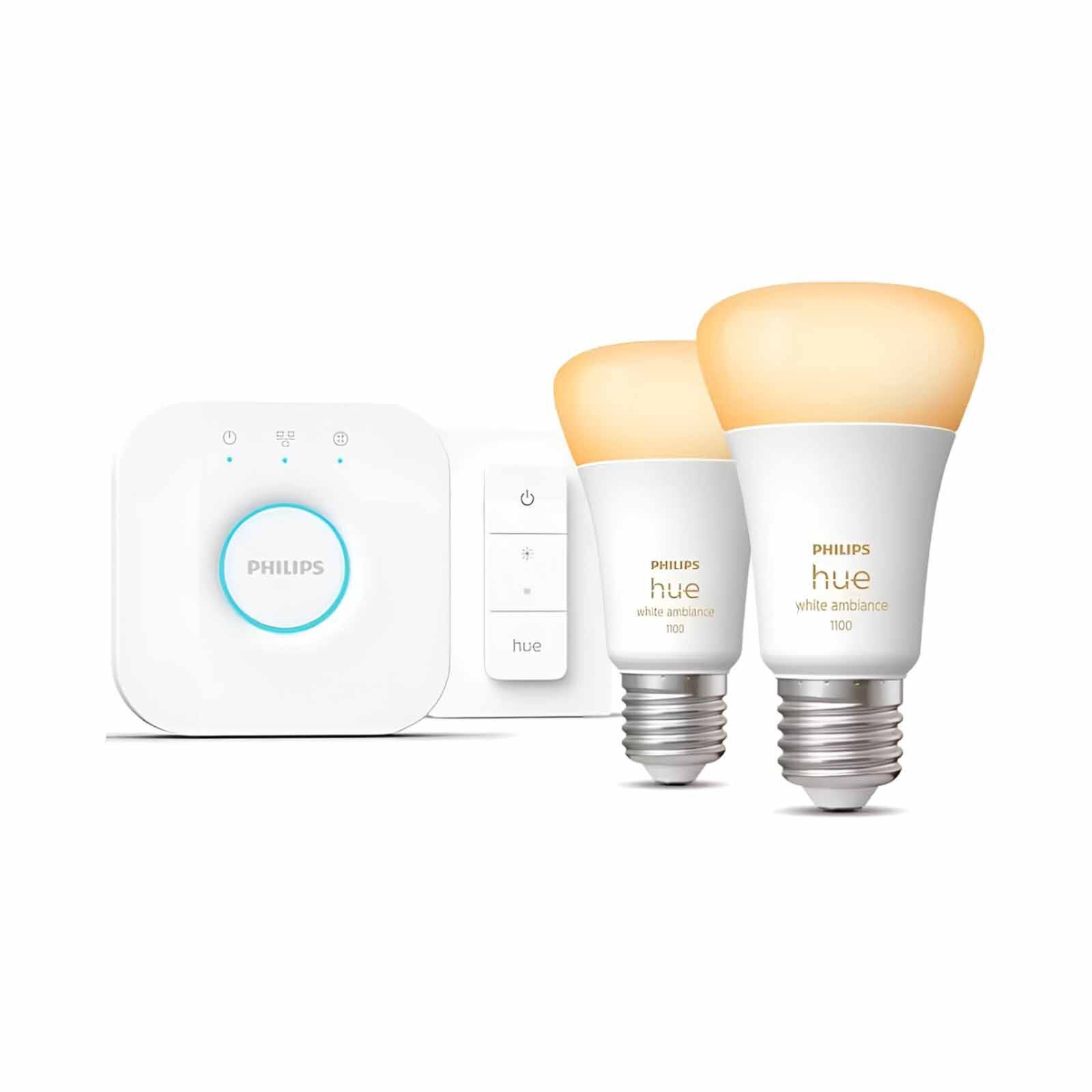PHILIPS HU White Ambiance E27 Bulb Starter Kit 1100 Lm 929002468416-image 1