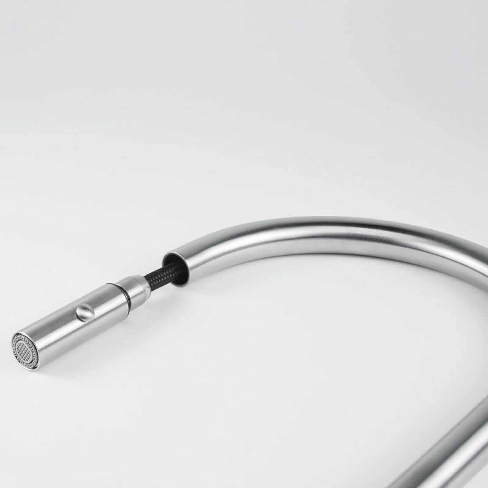 FRANKE Eos Neo Stainless Steel Kitchen Sink Mixer With Pull Out Spray CT1910S-image 3