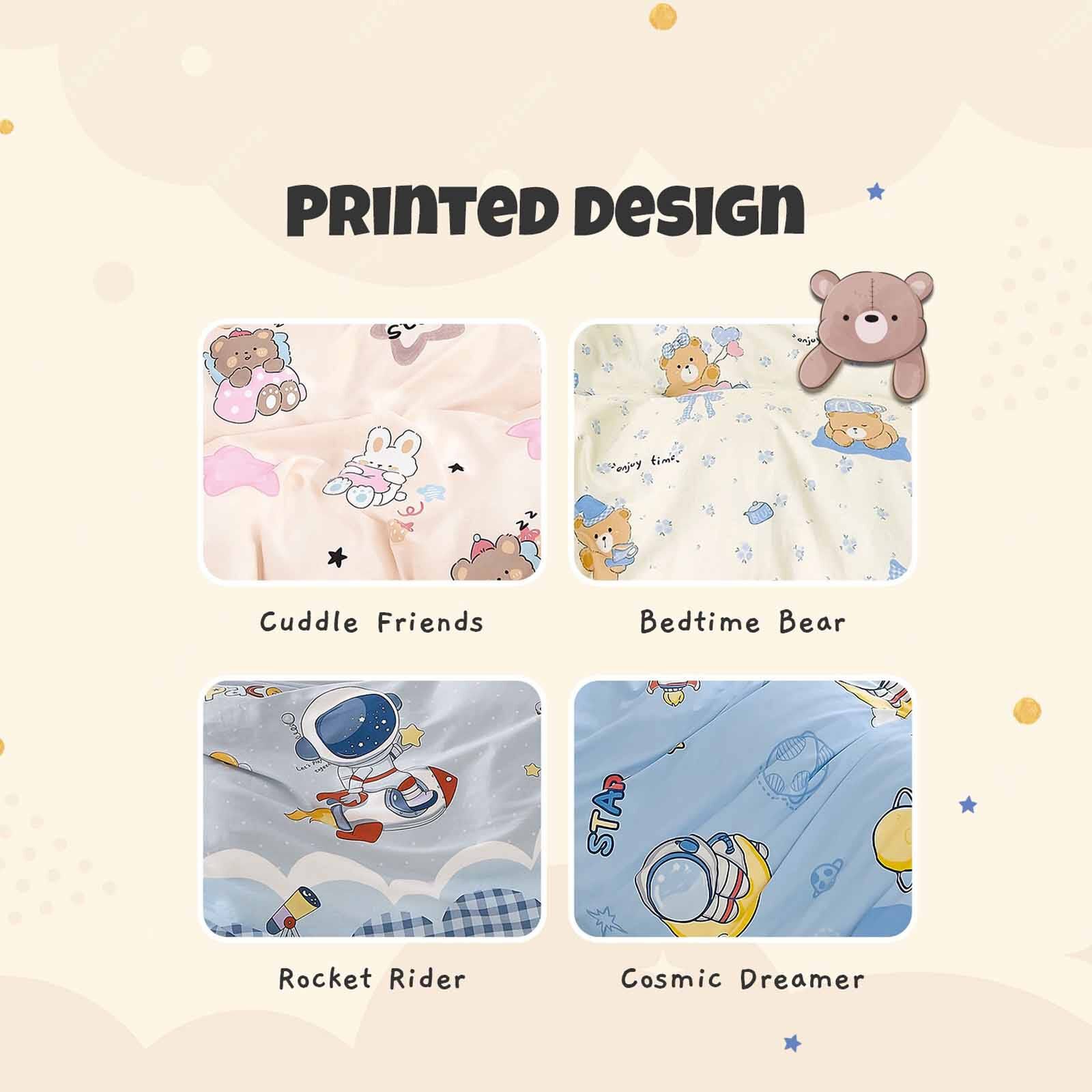 IE KIDS Ie Kids I 100% Cotton Printed I Fitted Sheet Set I Cosmic Dreamer Super Single Fitted Sheet ( Oe ) 7499 I SS I FS I COSMIC DREAMER-image 4