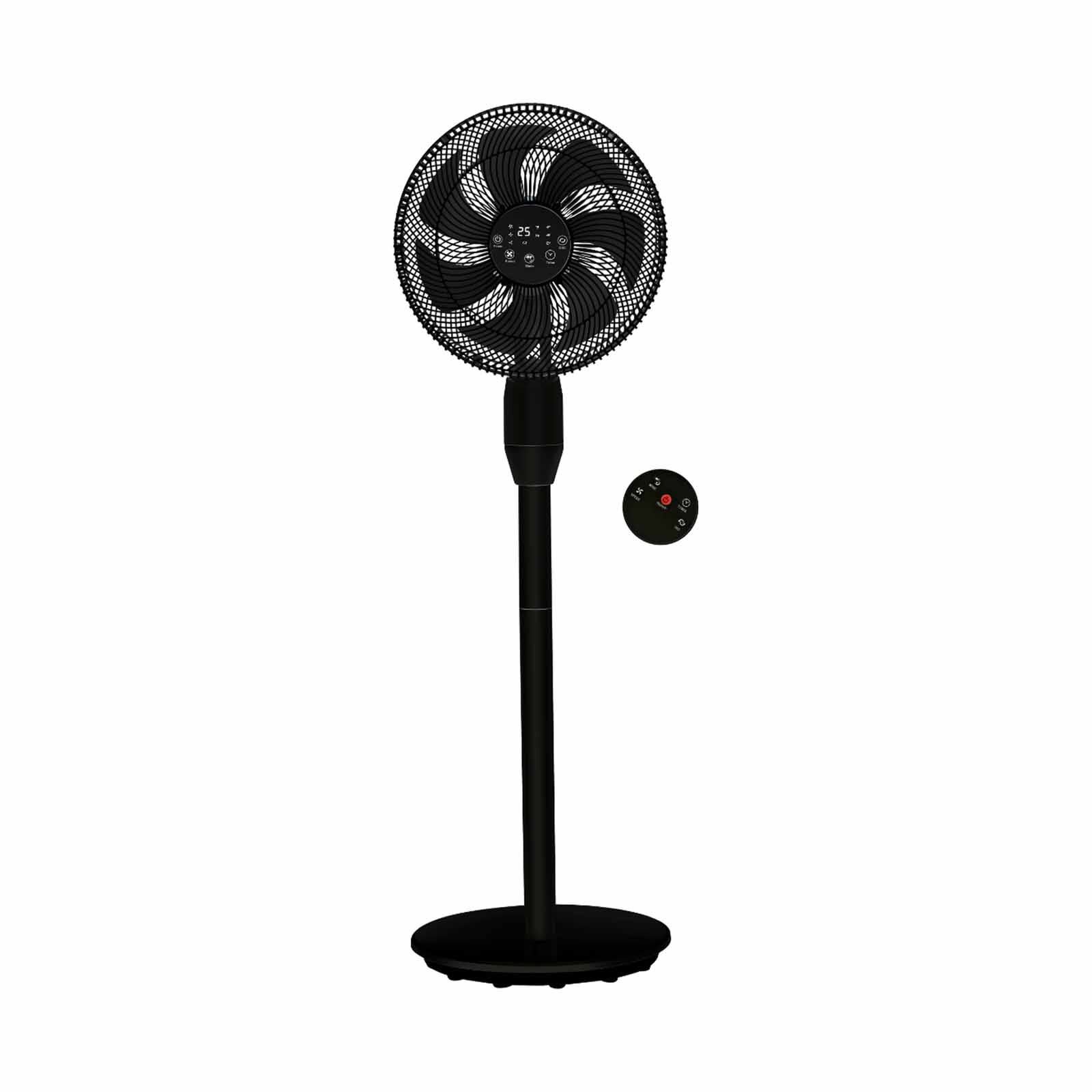 MORRIES 14 In 3 In 1 Dc Stand Fan W/remote Control -black MS-1411DCSFR(BK)-image 1