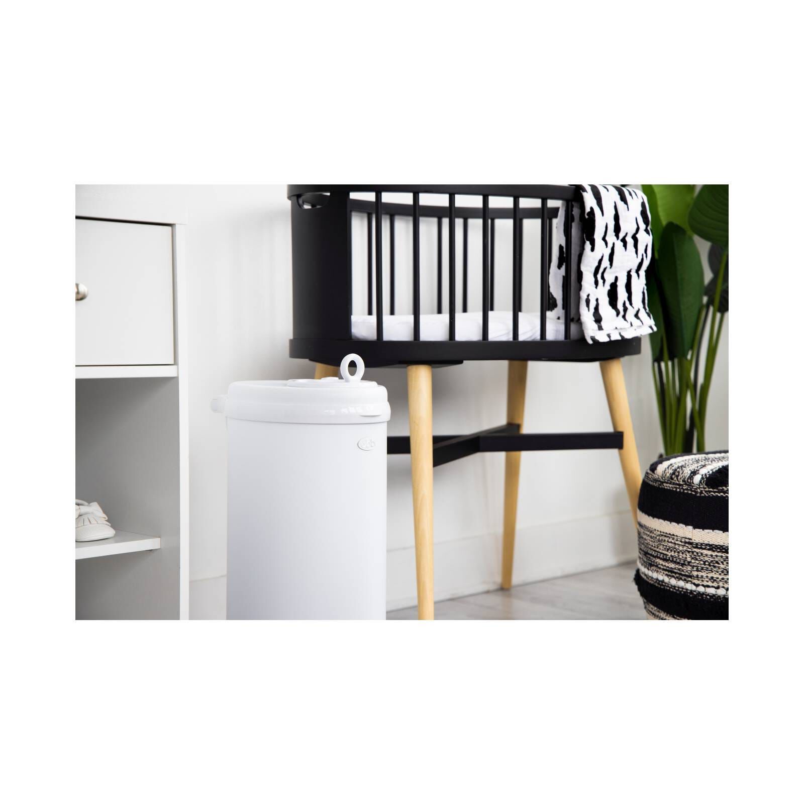 UBBI Ubbi Nappy Pail - Matte White NAPPY-image 4