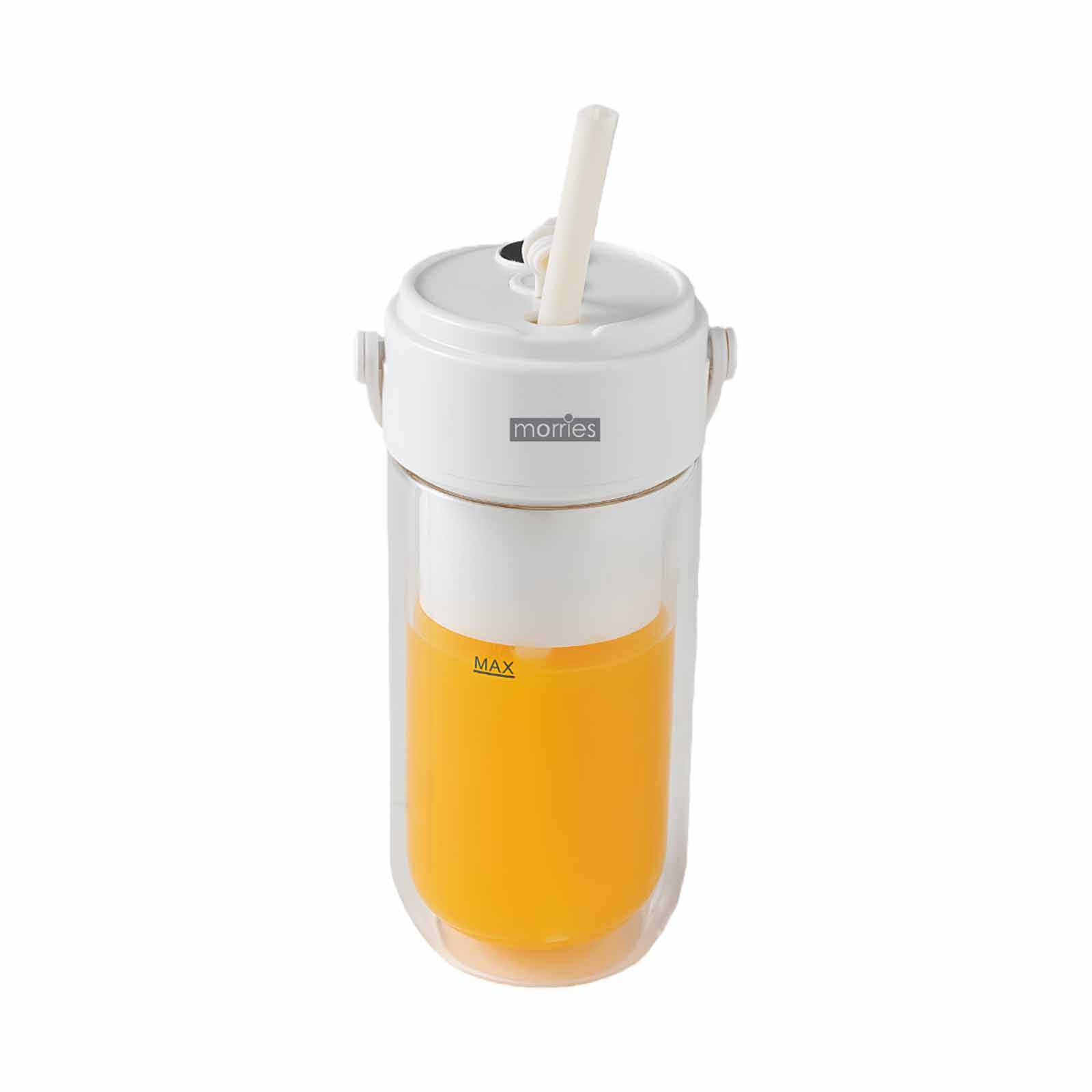 MORRIES 350ml Double Wall Borosilicate Glass Portable Juicer MS-350PJ-image 1