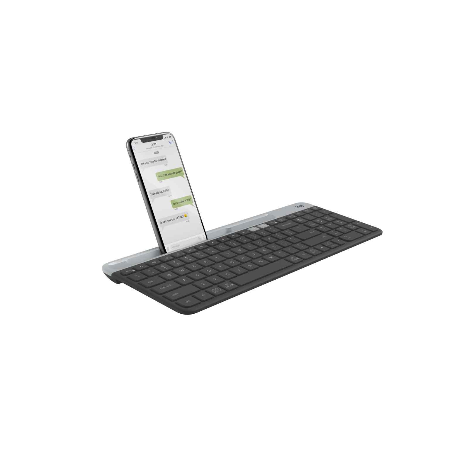 LOGITECH K580 Slim Multi-device Bt Keyboard Graphite 920-009210-image 2
