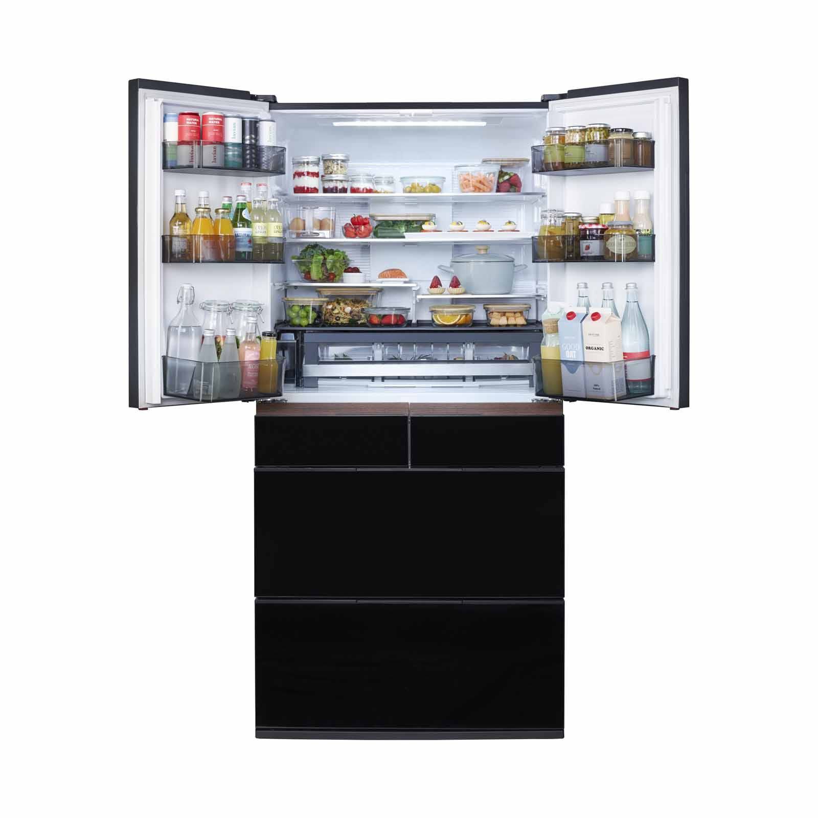 HITACHI 6 Dr Fridge (525l) - Crystal Black R-GWC670TS-XK-image 4