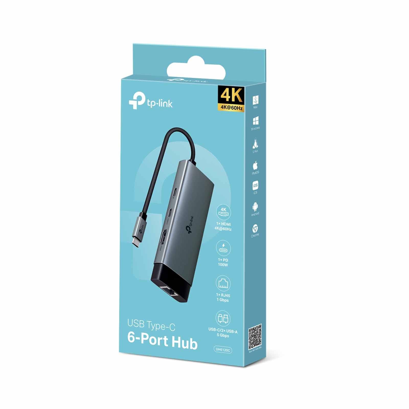 TP LINK Usb Type-c 6-port Hub TPL-UH6120C-image 4