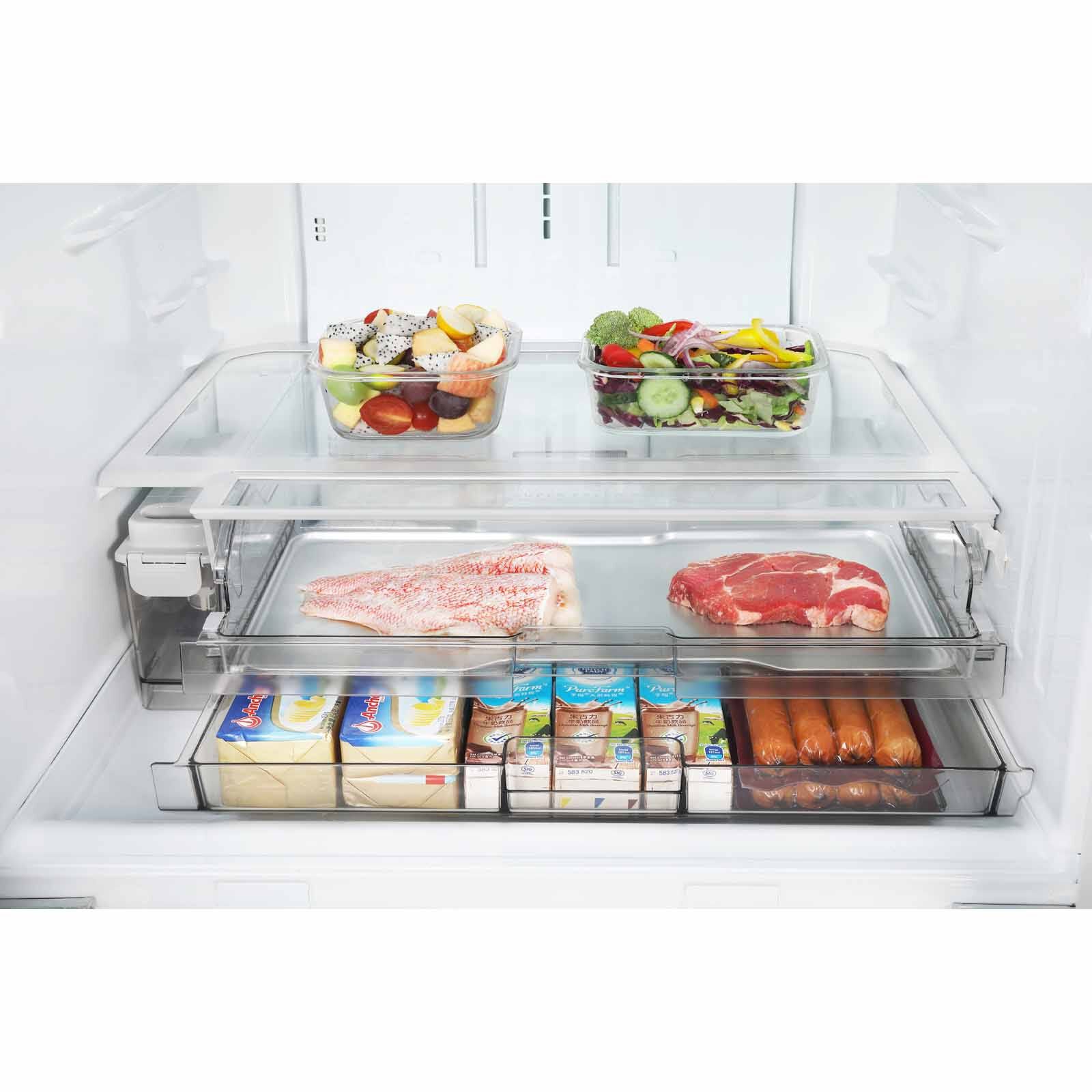 TOSHIBA Multidoor Fridge (451l) - Fuji White Glass GR-RM593WE-PGX(B3)-image 3