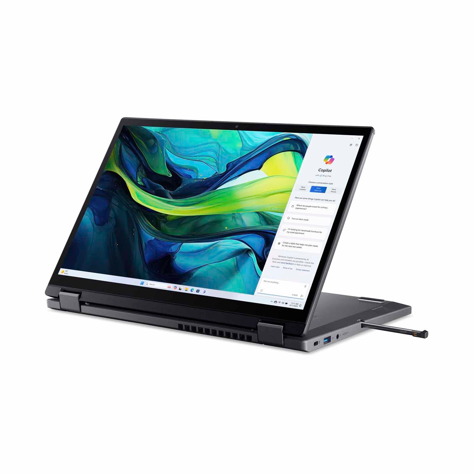 ACER 14in Touch Intel Core Ultra 7 155u 16gb 512gb Ssd Win 11 Home ASPIRE SPIN 14 ASP14-52MTN-721B (STEEL GRAY)-image 5