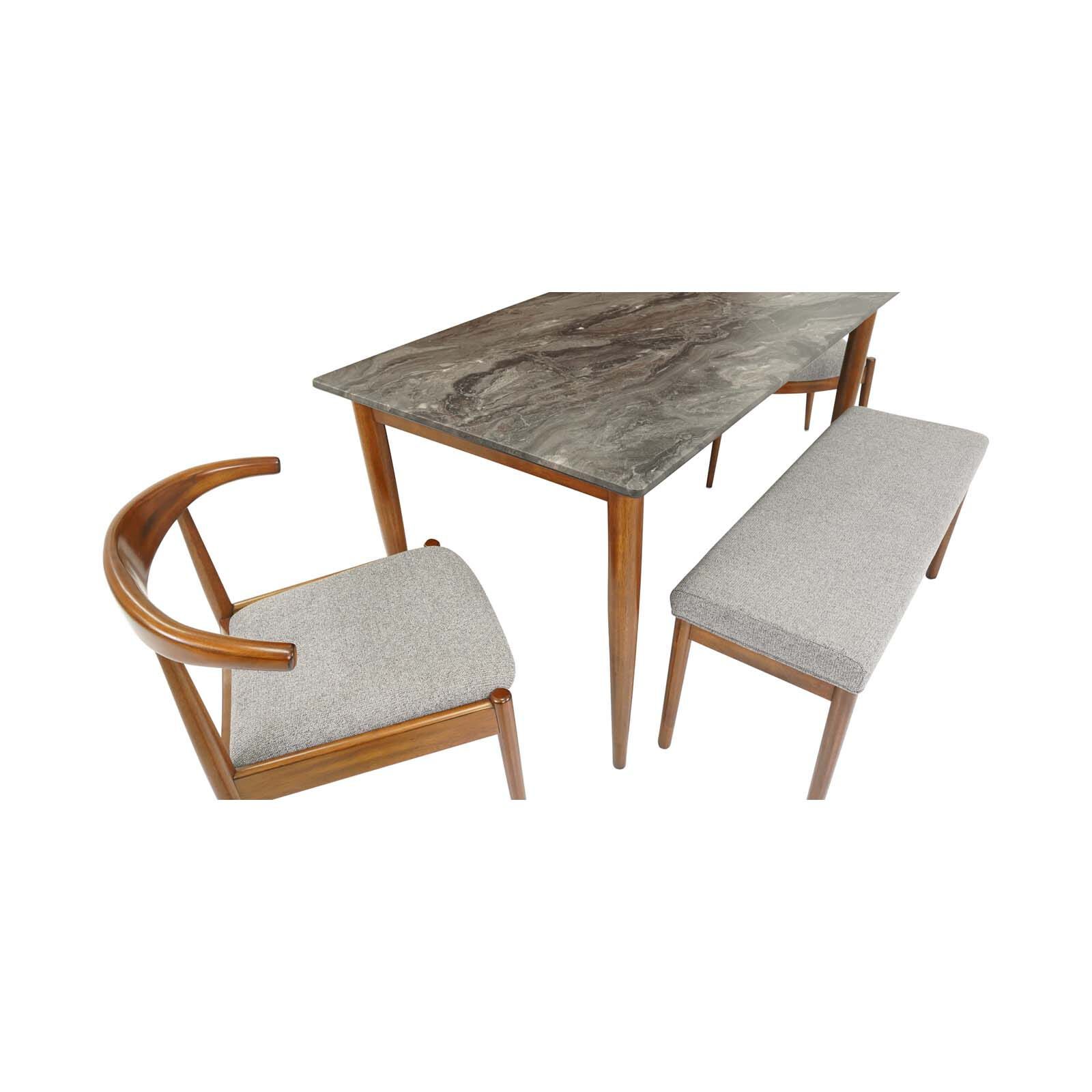 MUZE 4 Piece Dining Set PERLIS-image 5