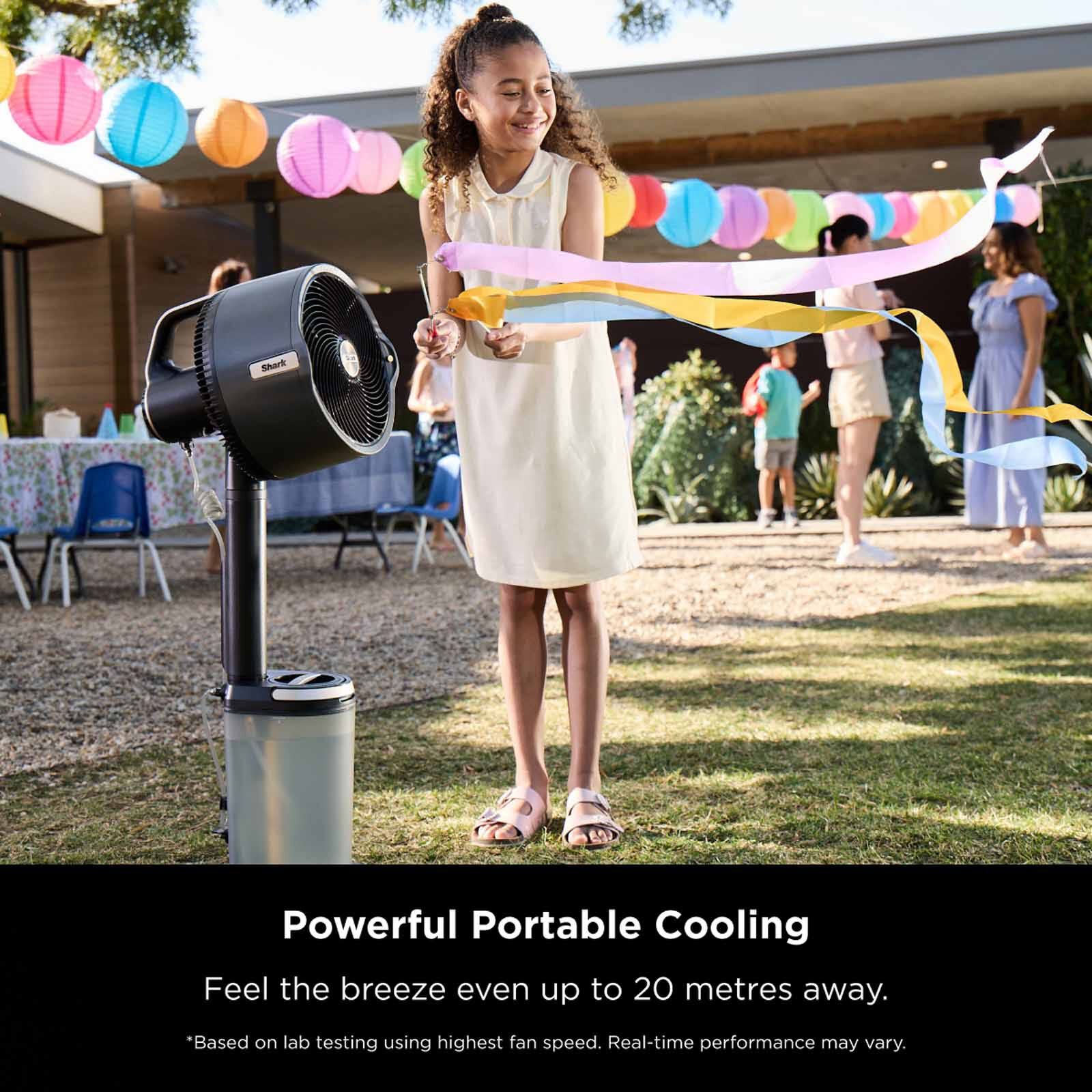SHARK Flexbreeze Pro Mist Indoor & Outdoor Fan With Water Tank (charcoal) FA300SM-image 4