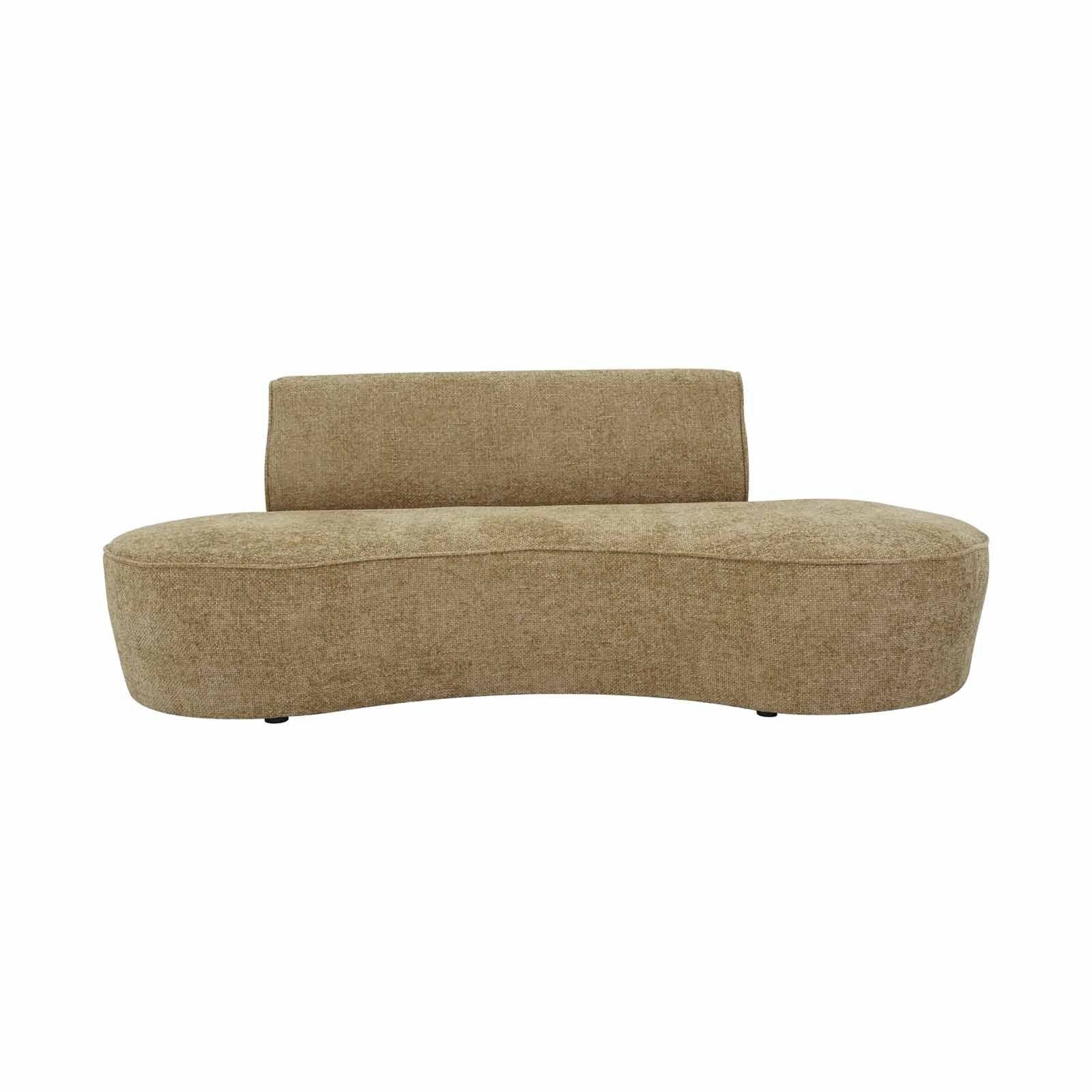MUZE Armless Sofa (fab) Fawn TAMMI-image 1