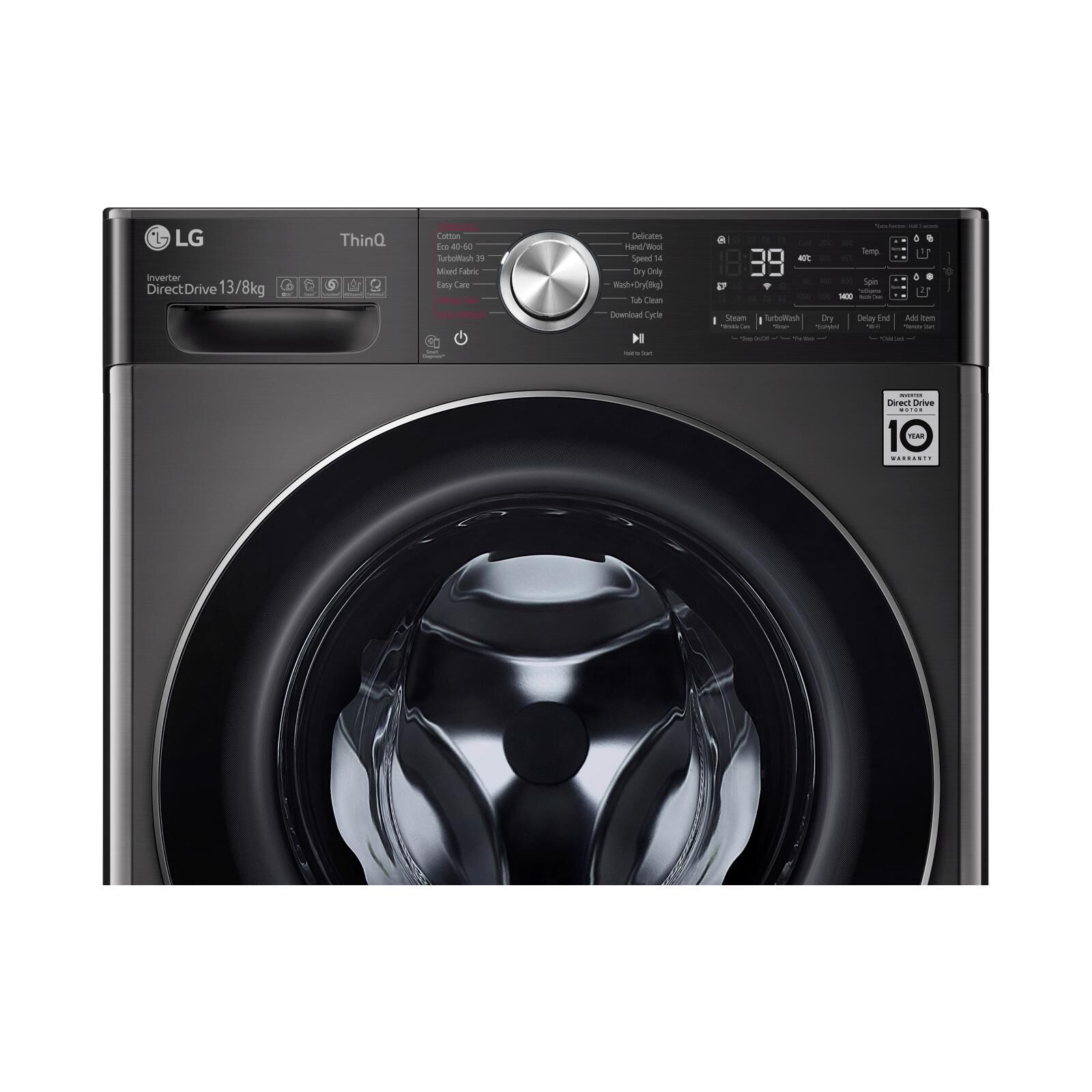 LG Front Load Washer And Dryer (13kg/8kg) FV1413H2BA-image 5