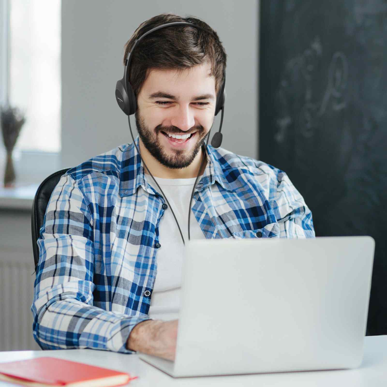 AUDIO TECH Dual-earpiece Headset ATH-102USB-image 8