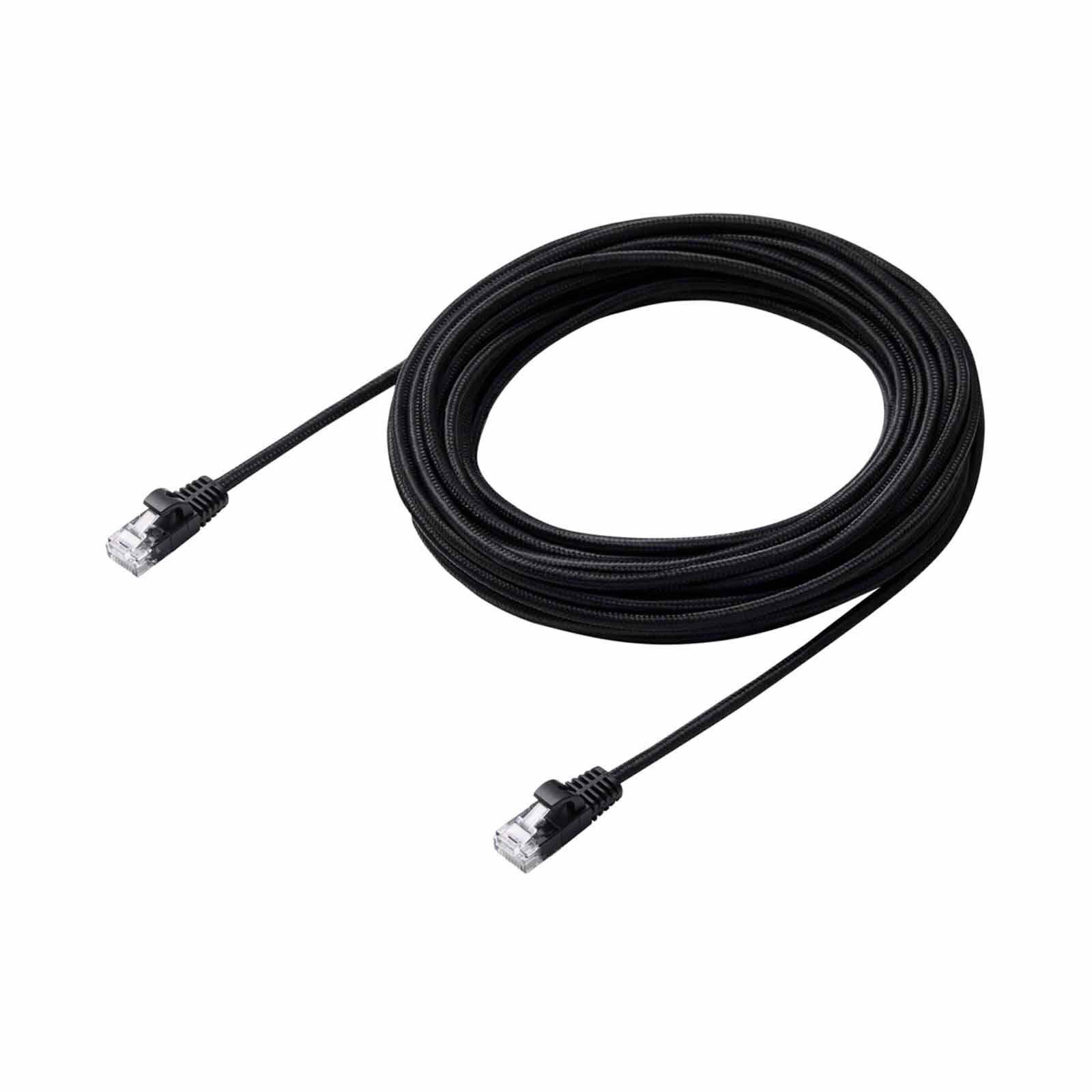 ELECOM Cat 6a Lan Cable Mesh 10m - Black LD-GPAM/BK100-image 2