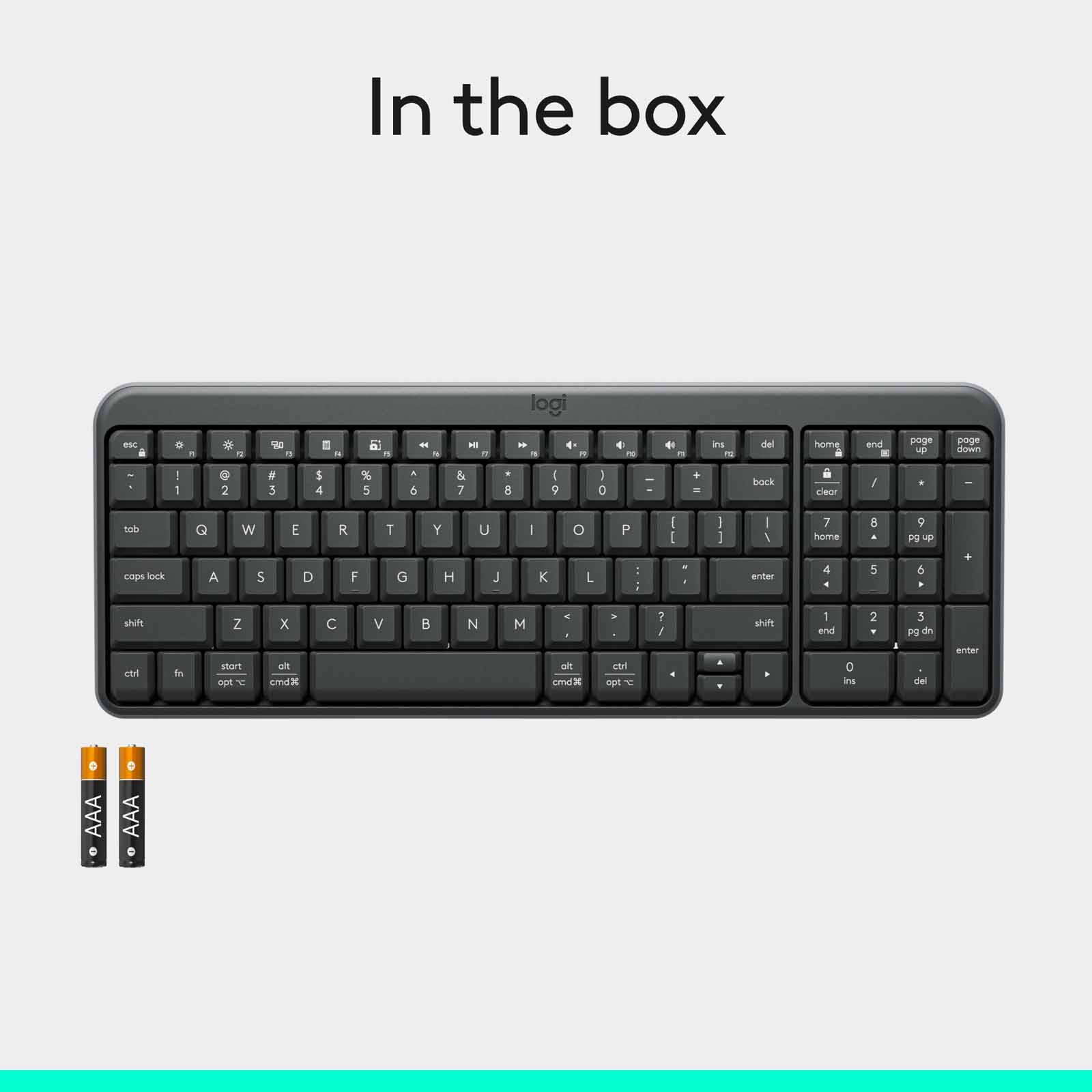 LOGITECH K250 Wireless Bt Keyboard Graphite 920-013491-image 2