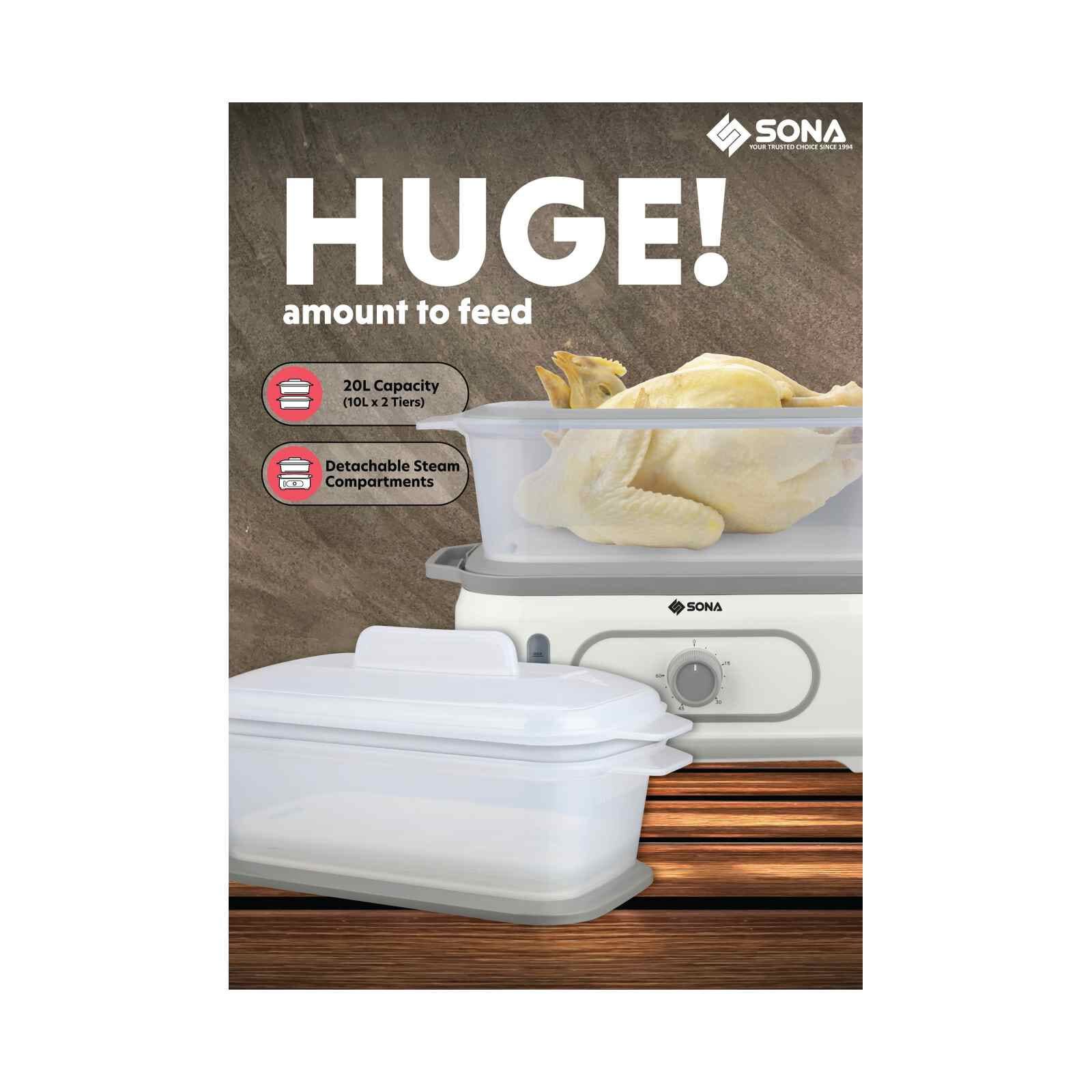 SONA 20l Electric Steamer SSR3164-image 3