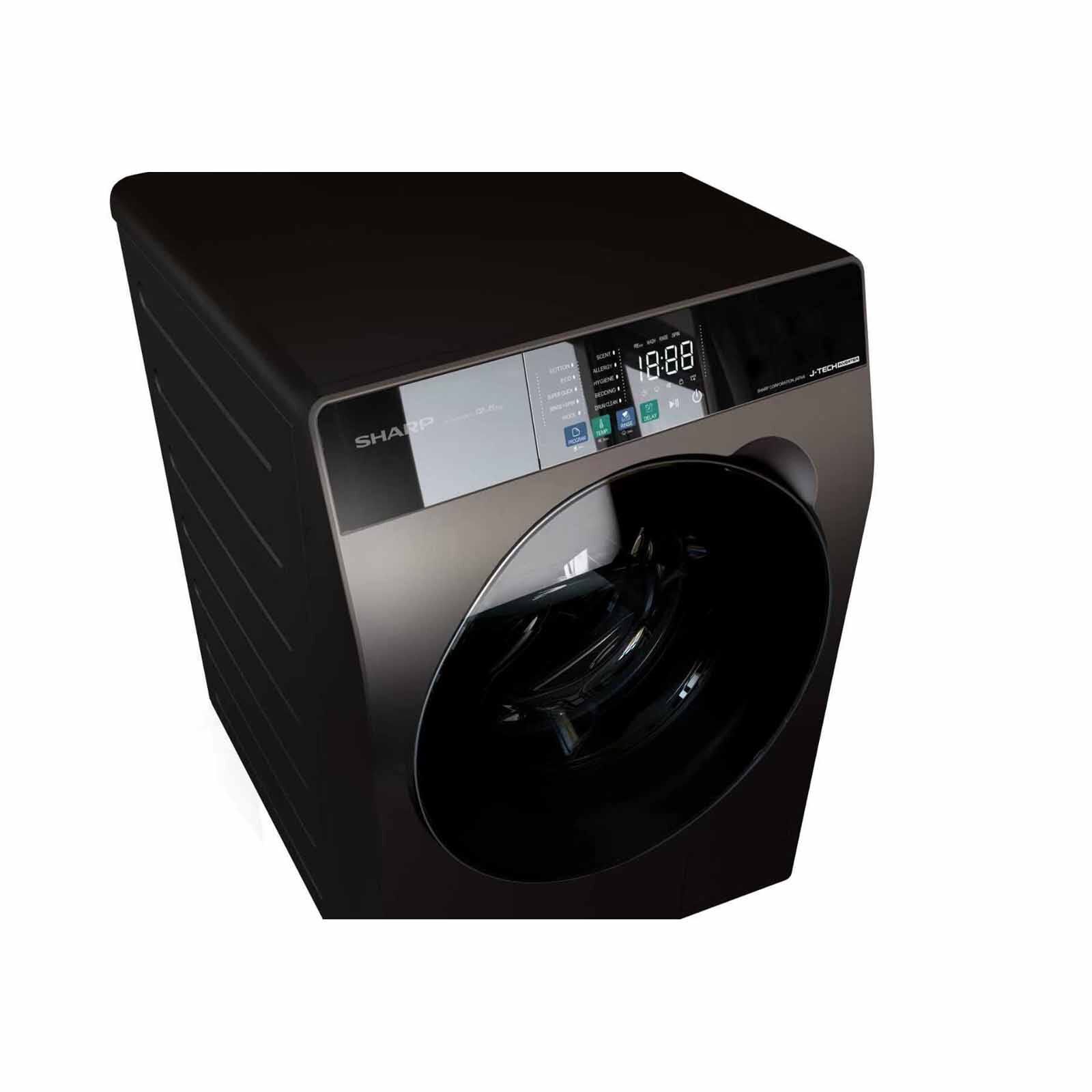 SHARP Front Load Washer (9.5kg) - Dark Grey ES-FW9SAG-image 4