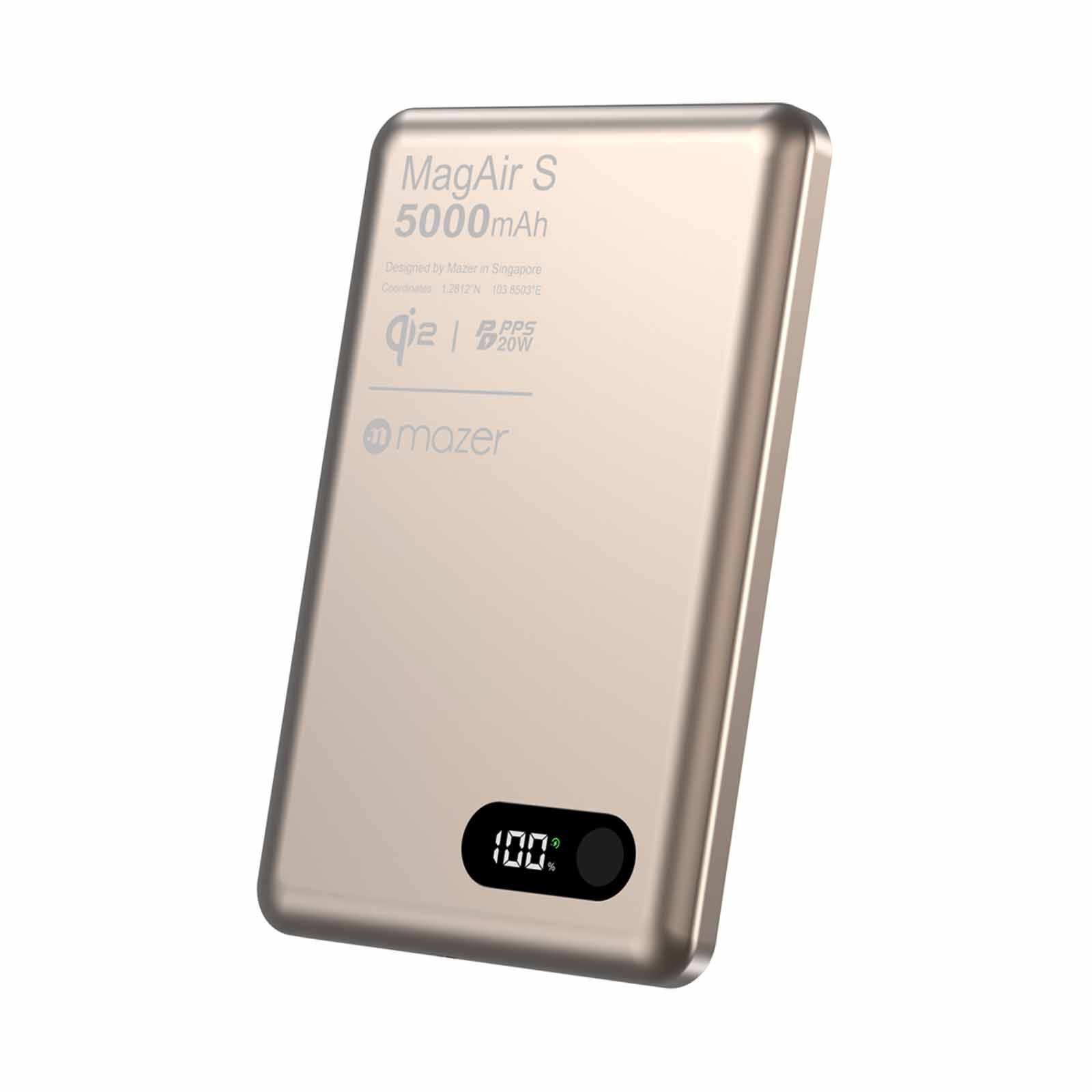MAZER Qi2 Certified 15w 5000mah Pd20w Ultra Thin Power Bank - Desert Titanium M-MAGAIR29-DT-image 10