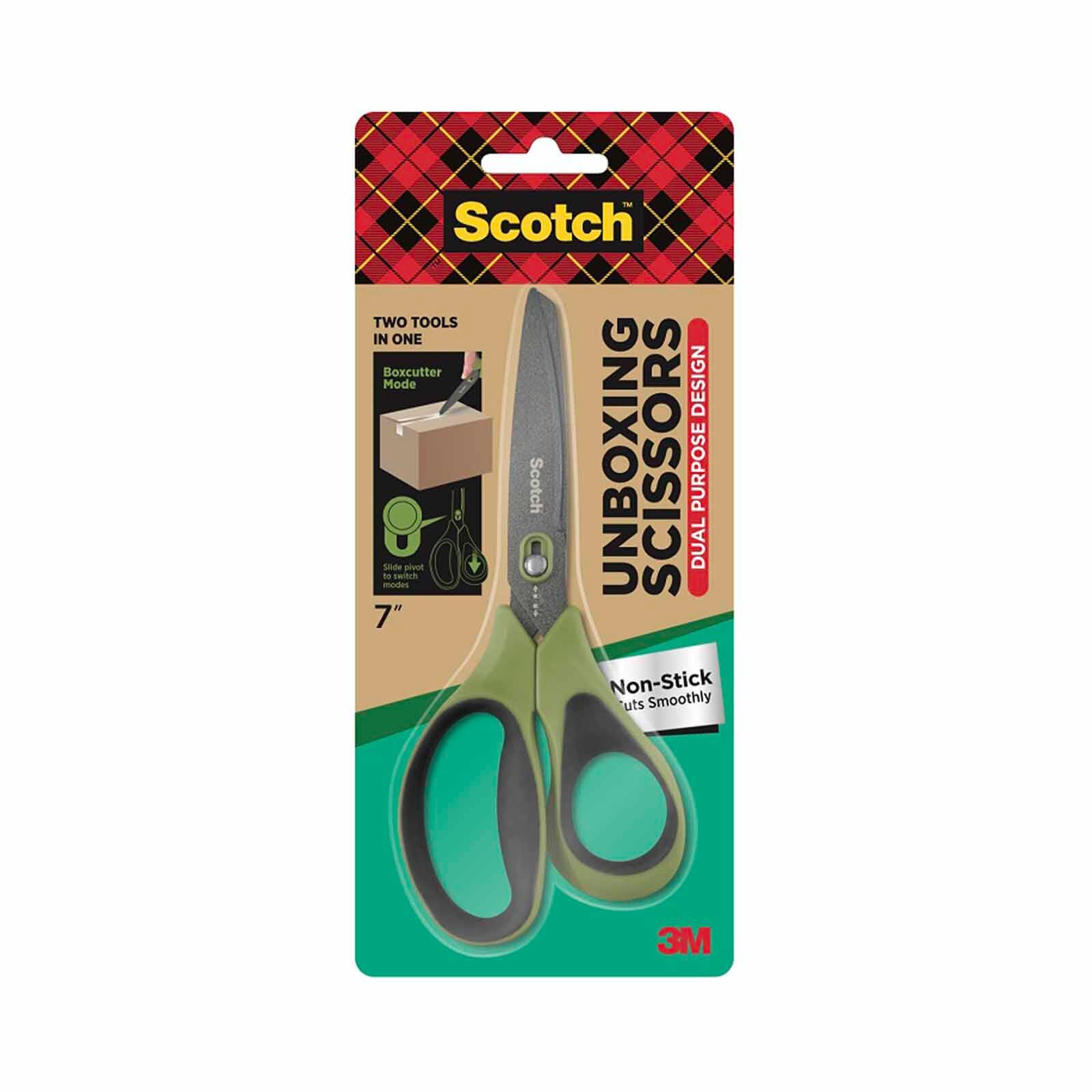 3M SCOTCH Scotch Non-stick Unboxing Scissors 7inch, 1487ns 1487NS