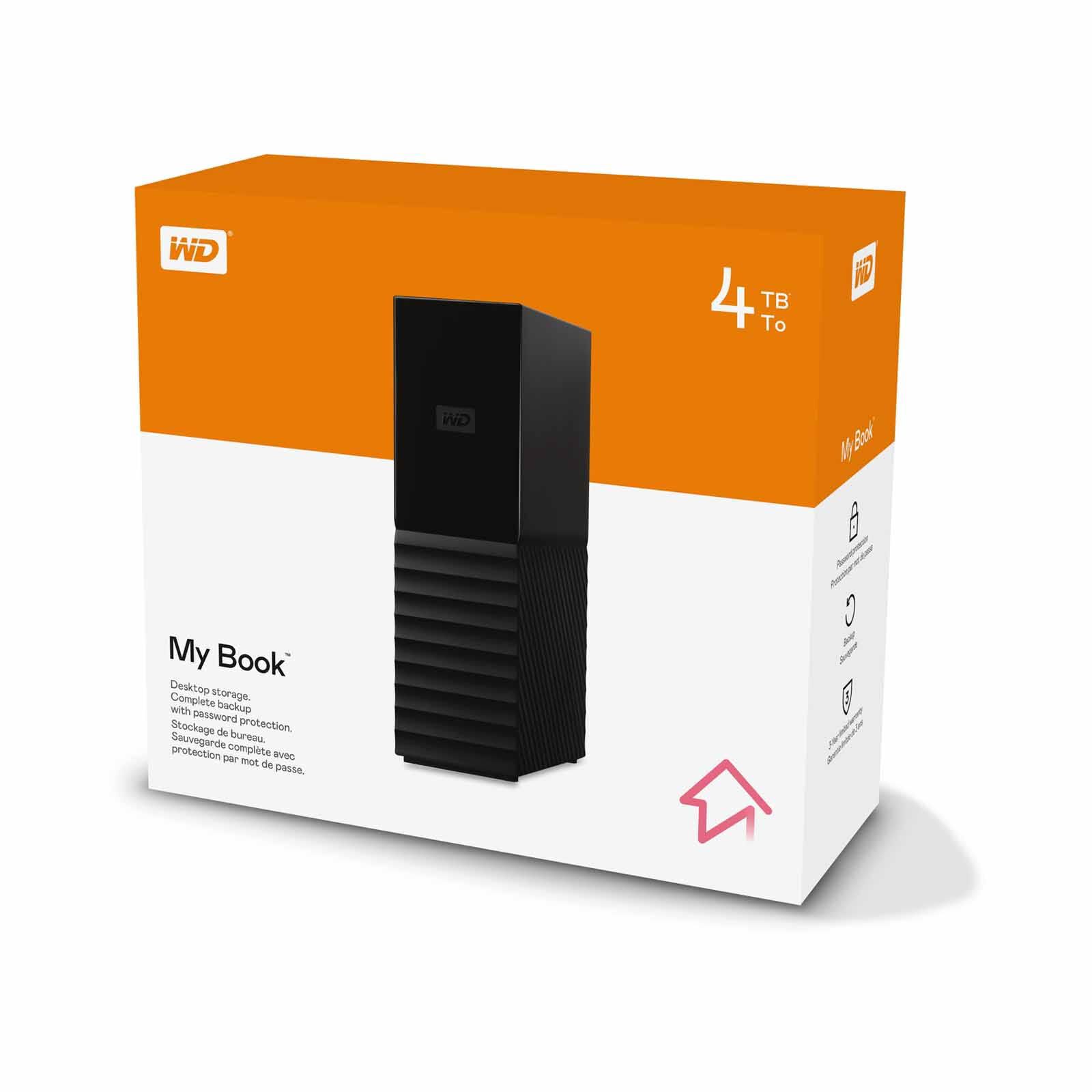 WESTERN DI My Book Desktop 4tb Harddisk WDBBGB0040HBK-SESN-image 5