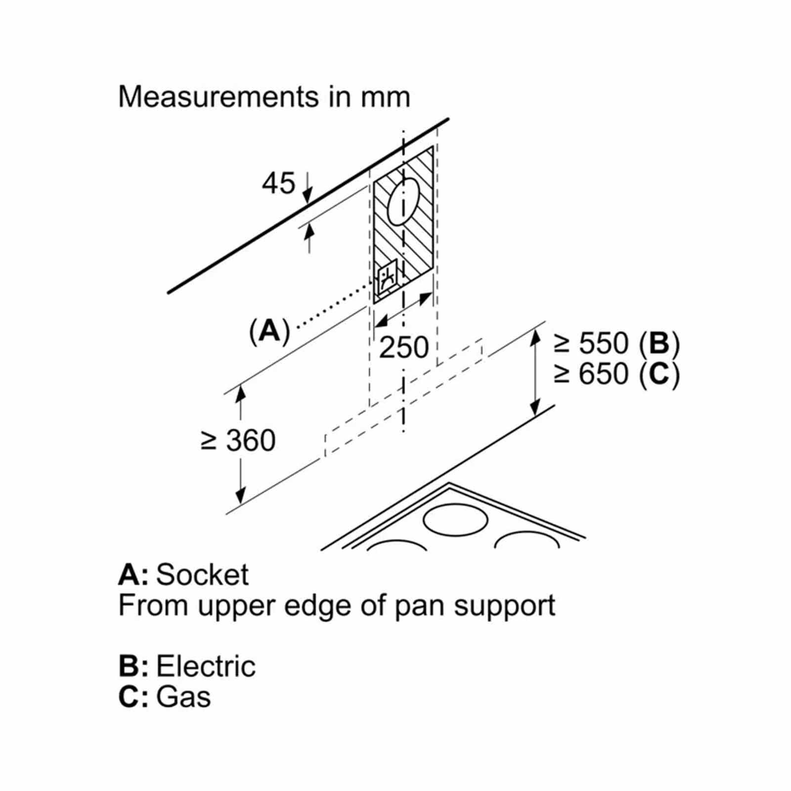 BOSCH 90cm Chimney Box Hood - Black (exclude Installation) DWB97BK61T-image 7