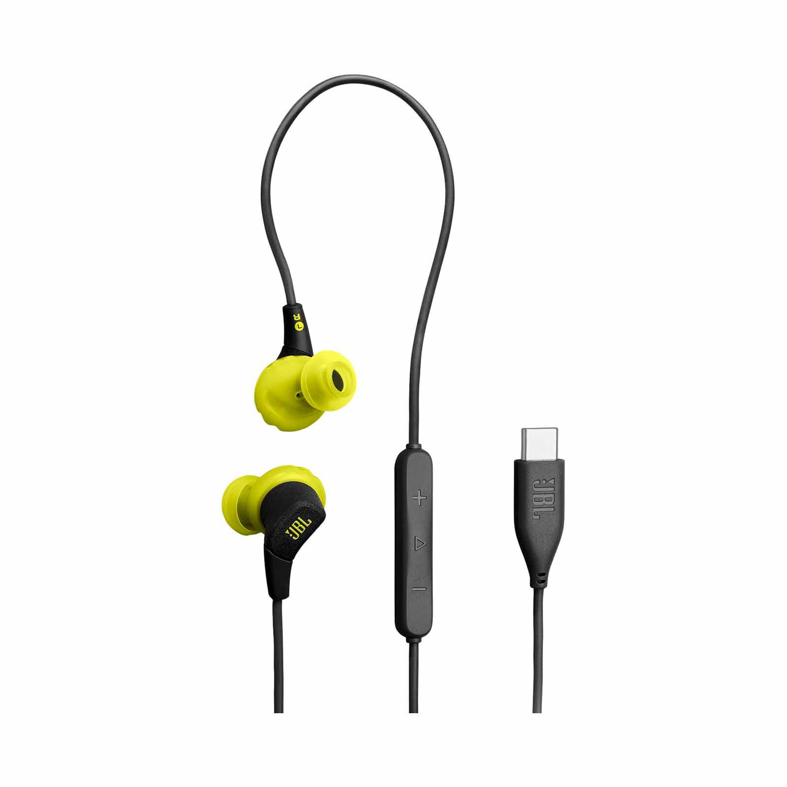 JBL Usb-c Wired Sport Headphones ENDURANCE RUN 3C BLACK/LIME-image 1