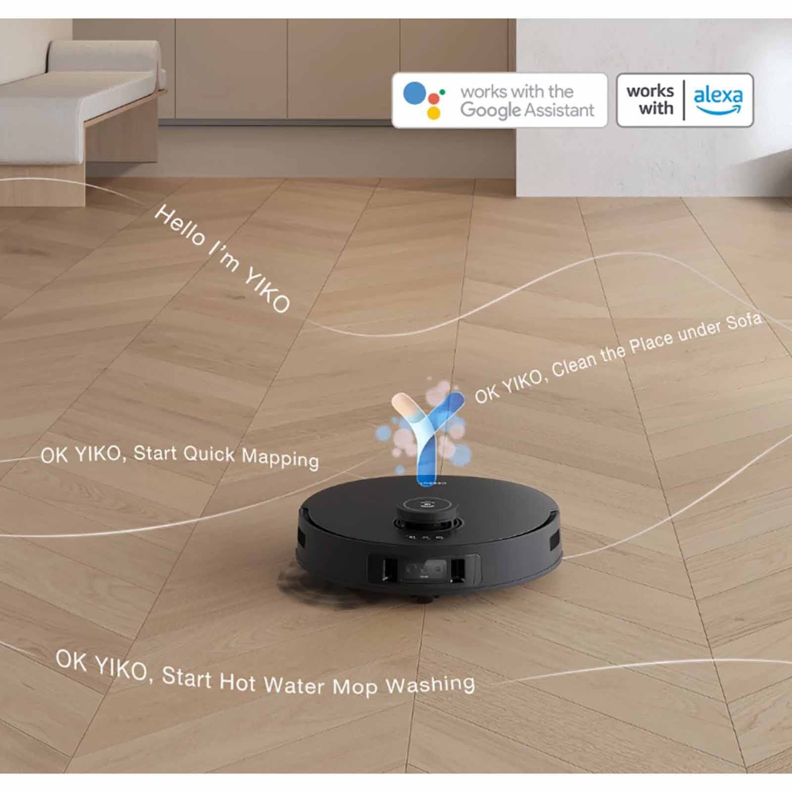 ECOVACS Deebot T30s Pro Omni Robotic Vacuum Cleaner - Black DSX39 - BLACK-image 6