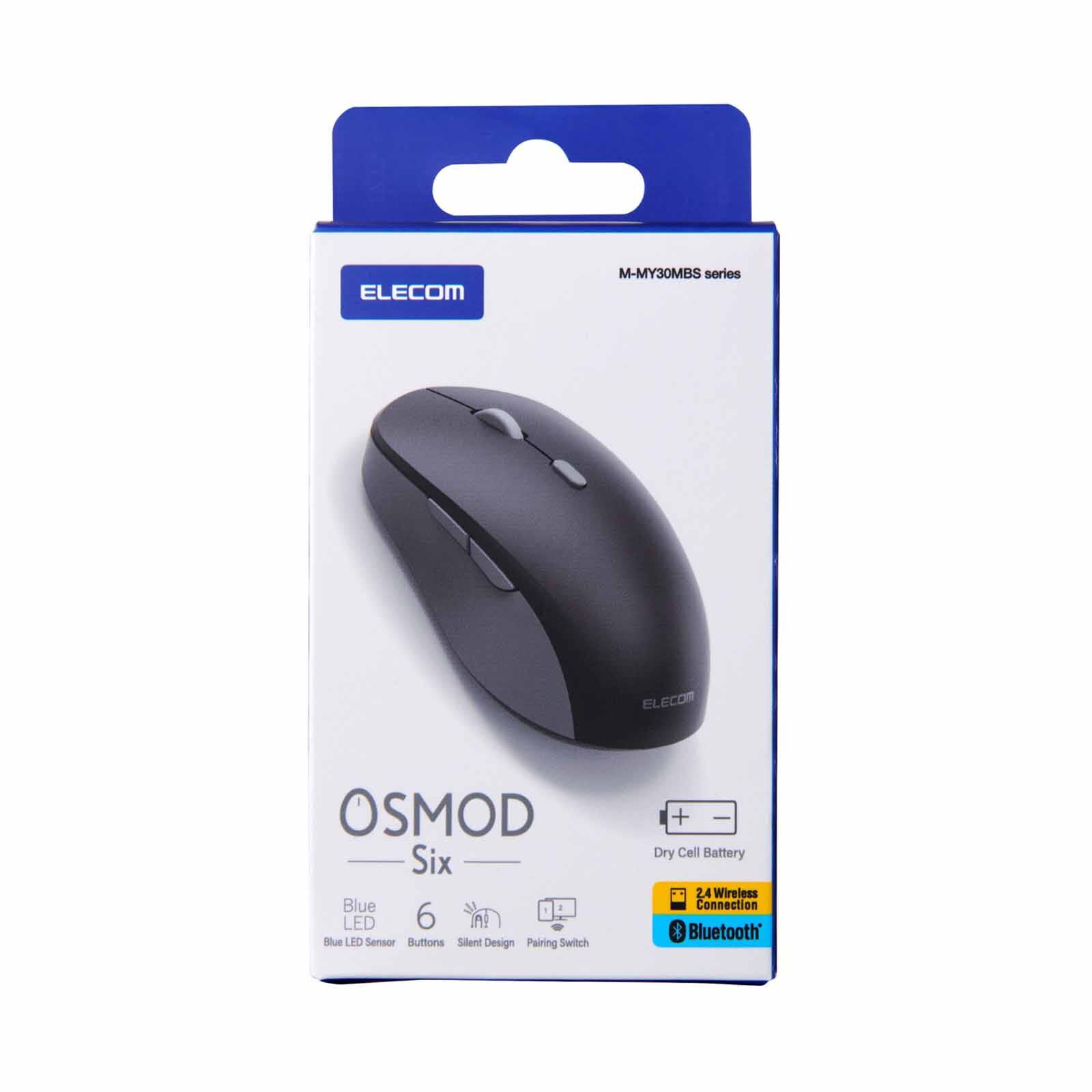 ELECOM 6 Btn Dual Mode Silent Mouse - Black M-MY30MBSBK-G-image 4