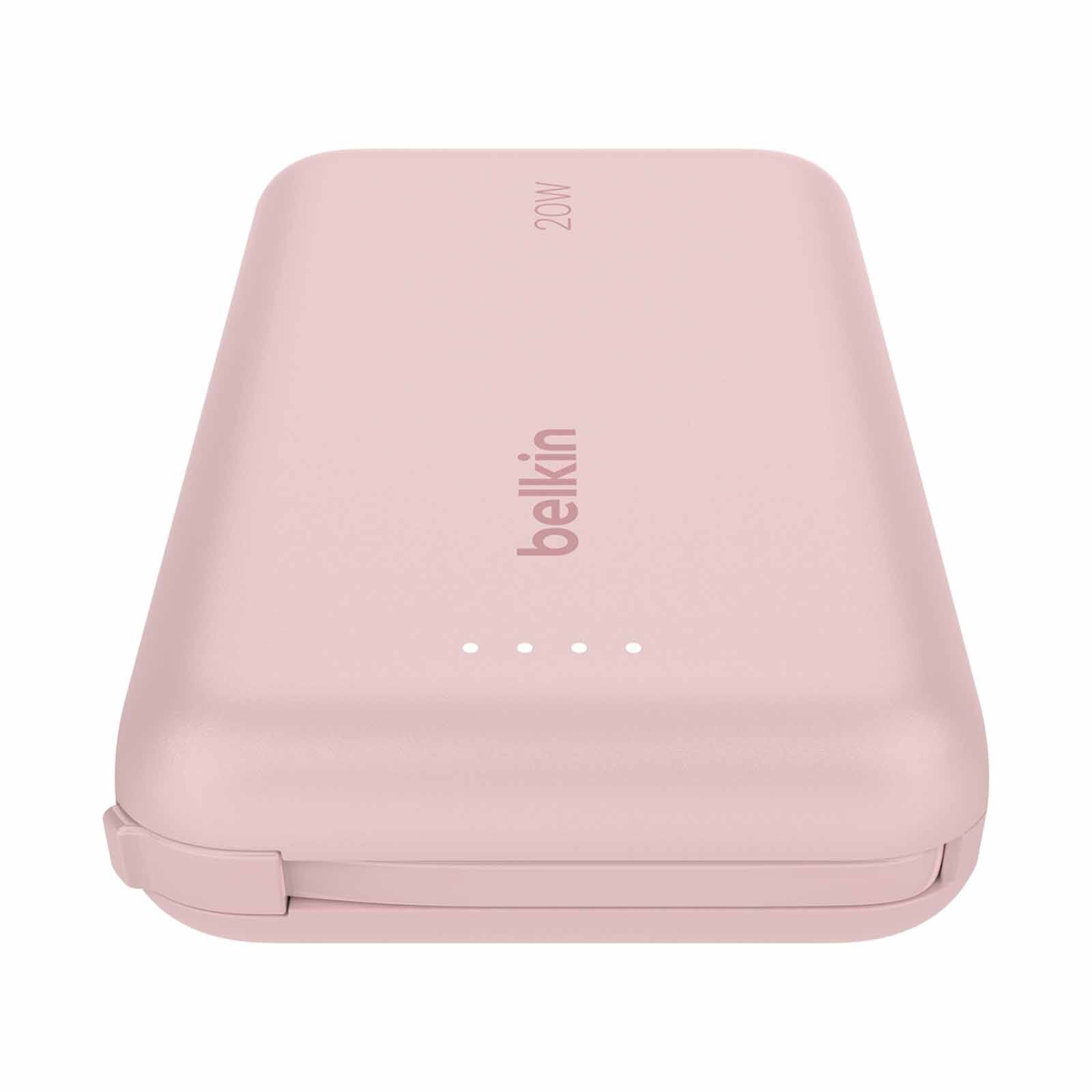 BELKIN Powerbank 10k W/ Cable Pink Pd 20w BPB021FQPK-image 3