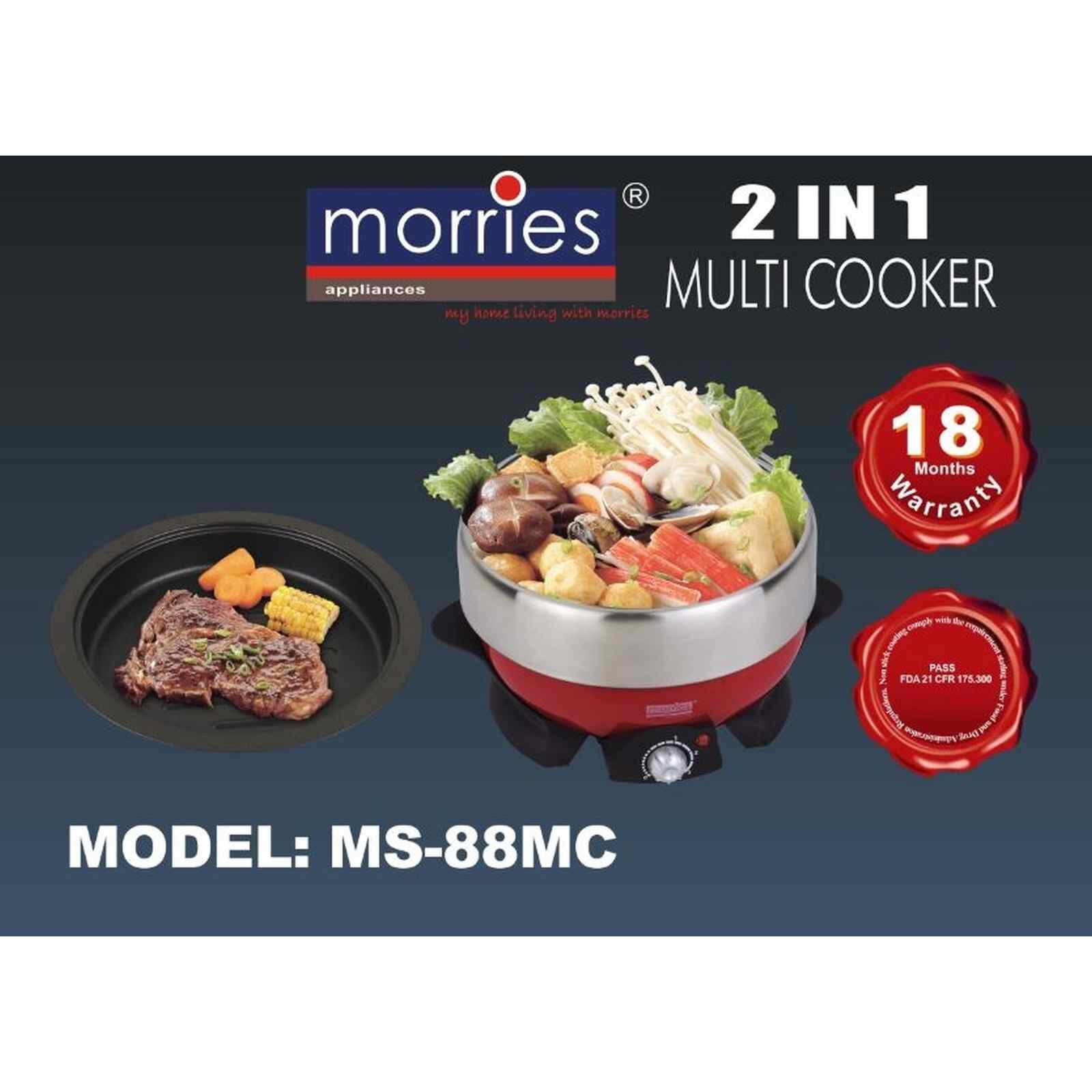 MORRIES Multi Cooker (1.9l) MS-88MC-image 6