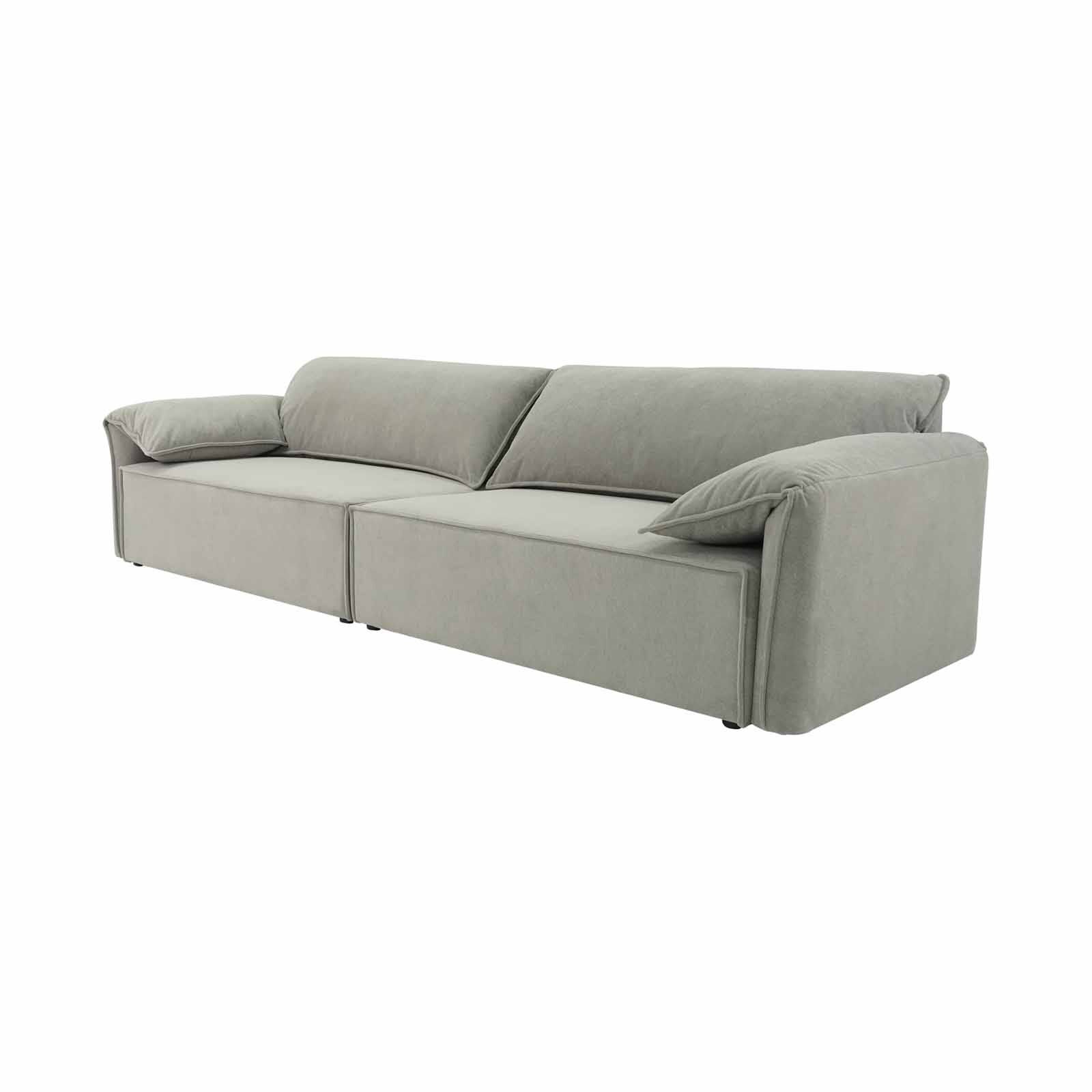 MUZE 3 Seater Sofa (fab) Pebble STEFANIA-image 7