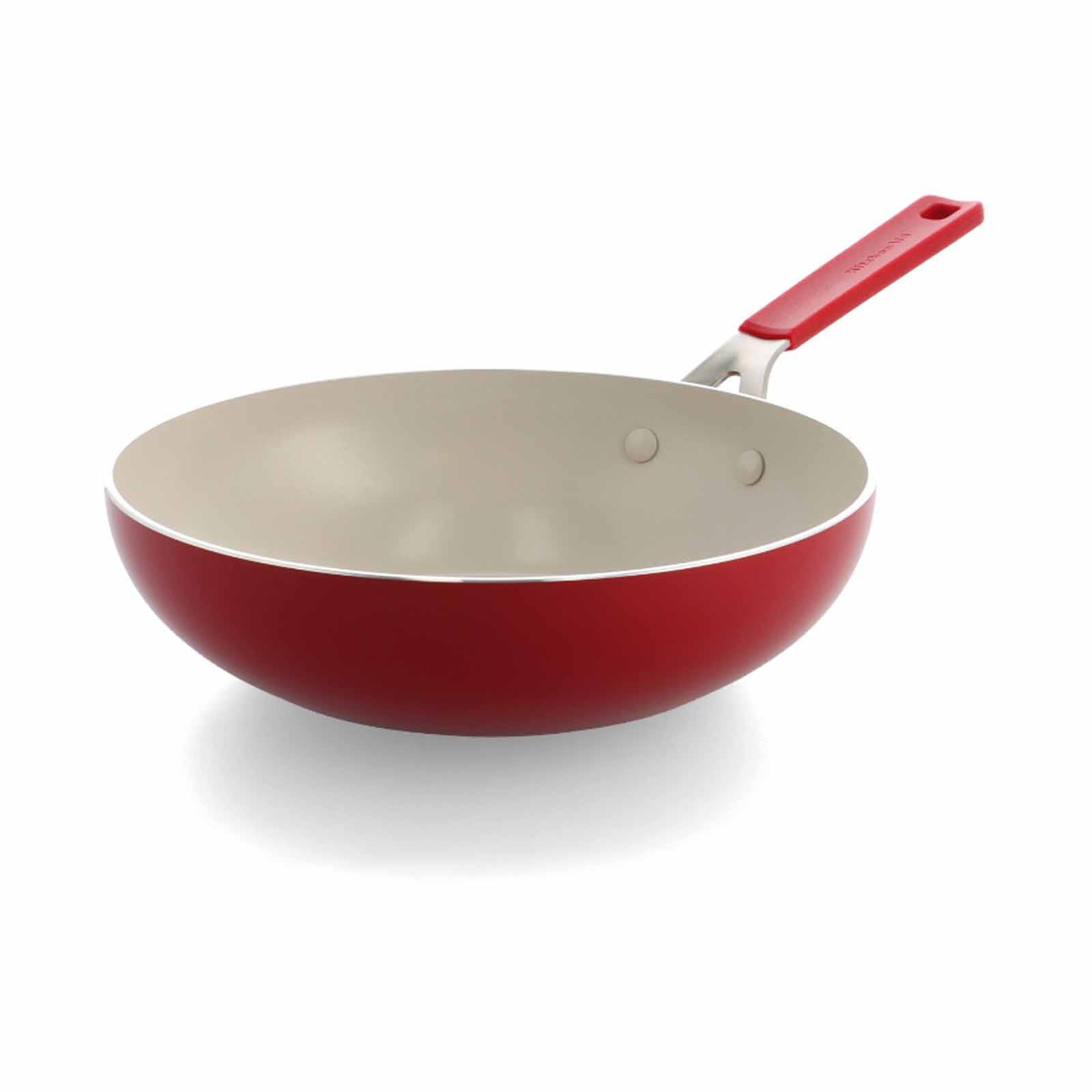 KITCHENAID Aluminium 28cm Open Wok - Empire Red KAAM081345-image null