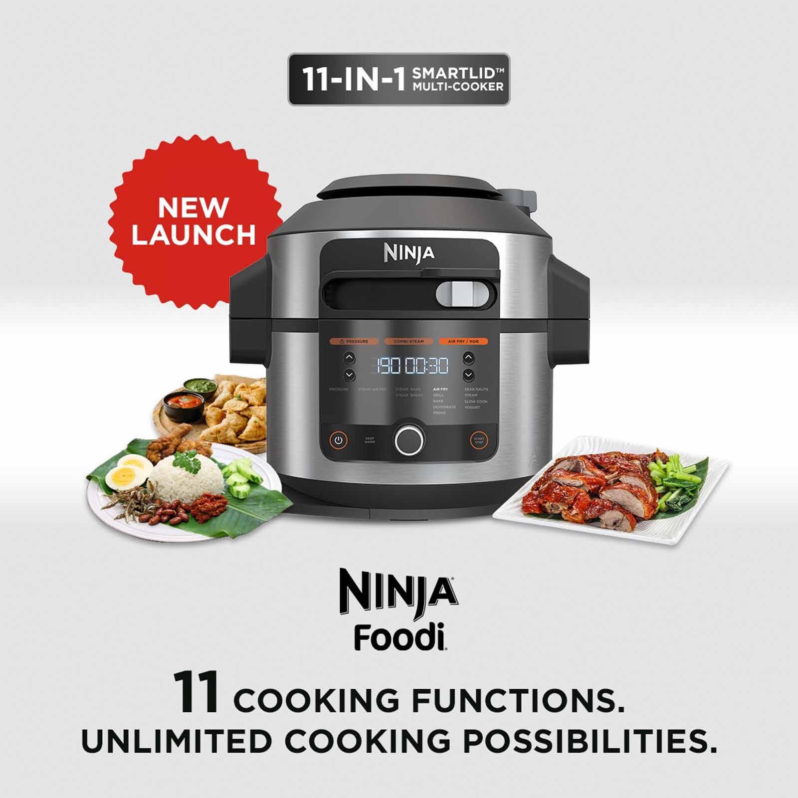 NINJA Foodi Smart 11-in-1 Multi Cooker With Smartlid OL550-image 8