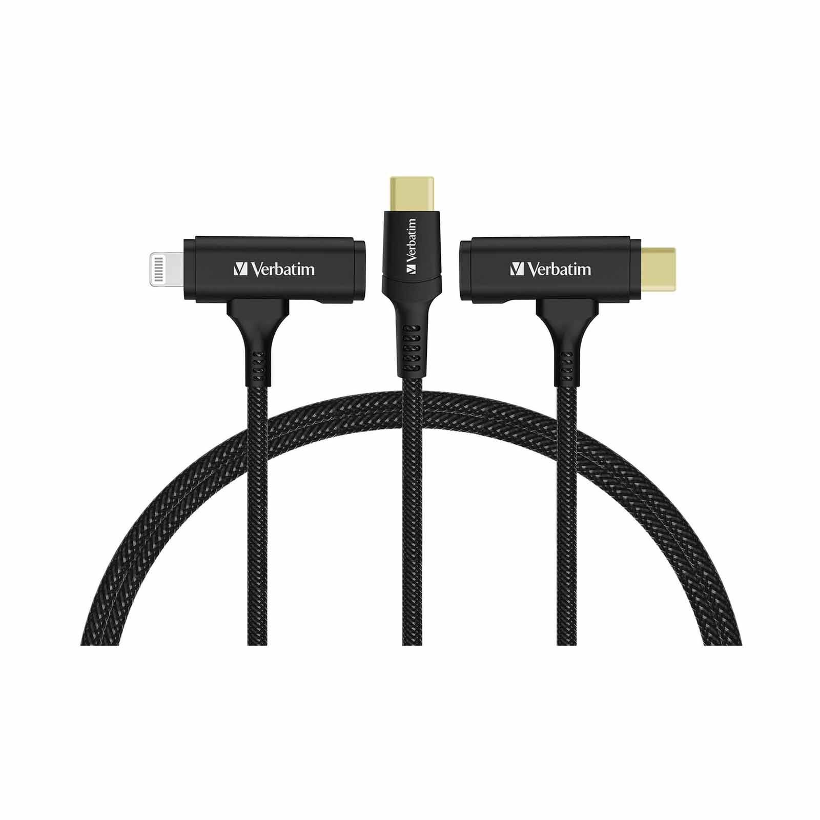 VERBATIM Usb-c & Lightning 2-in-1 Cable (120cm) VM66974-image 1