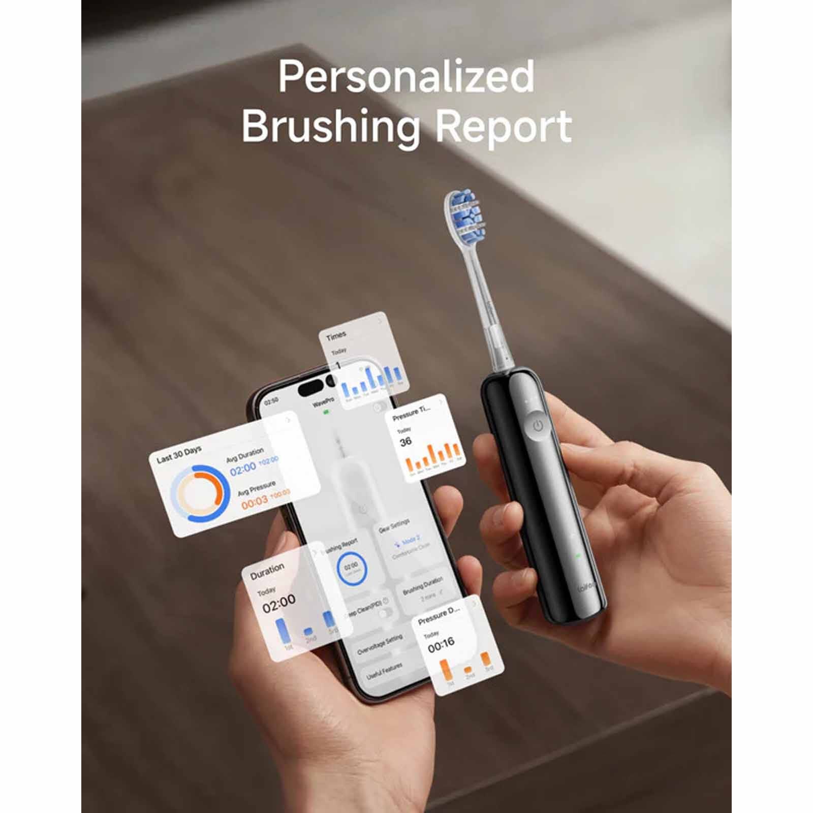 LAIFEN Wave Pro Electric Toothbrush - Stainless Steel WAVE PRO STAINLESS STEEL-image 7