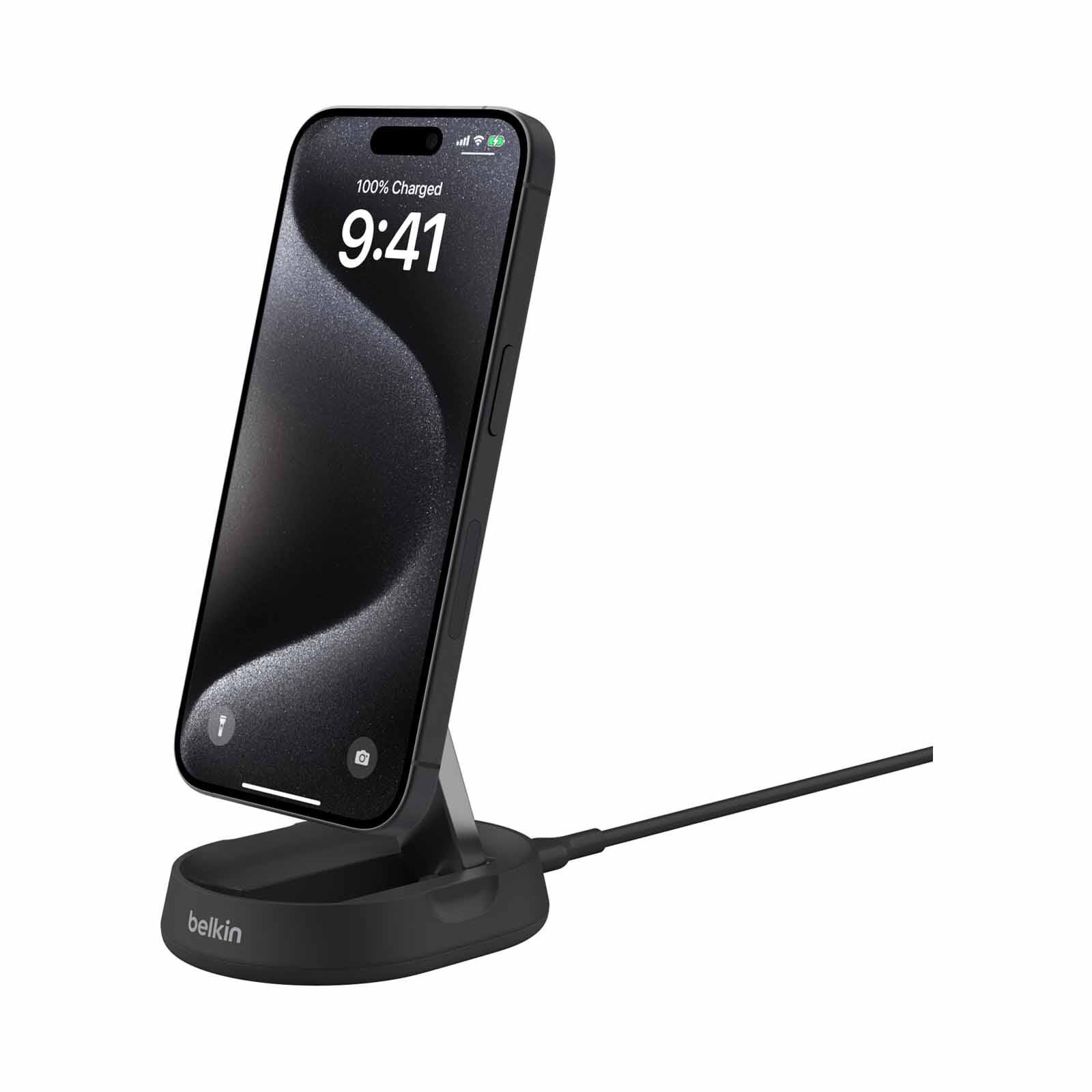 BELKIN Belkin Qi2 Wireless Charging 15w Travel Stand Blk WIA008BTBK-image 5