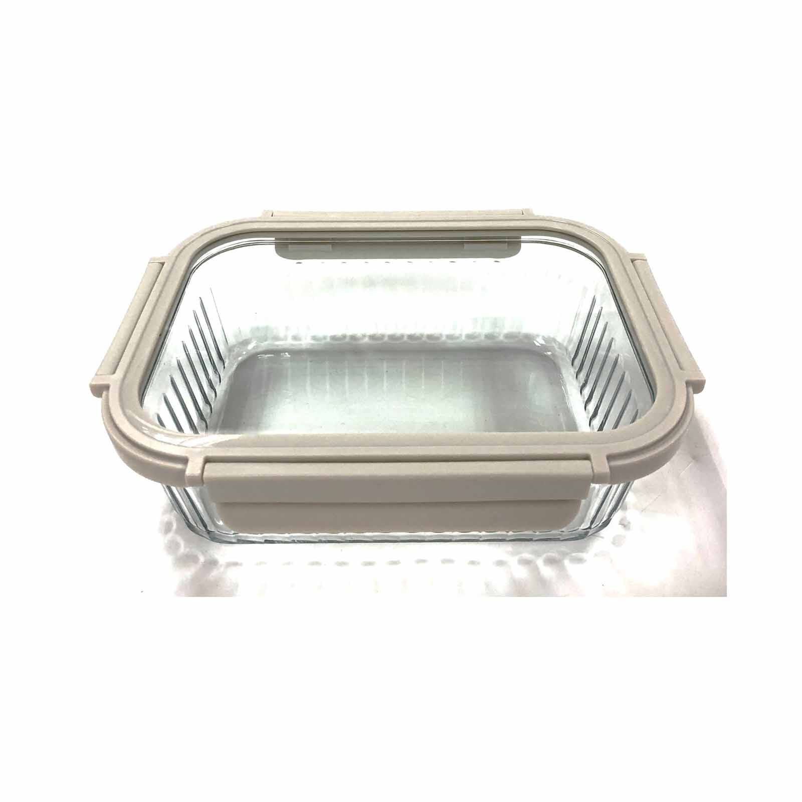 ELEMENTAL High Boroslicate Glass Food Container With Tempered Glass Cover (1,040ml) 25S1040-image null