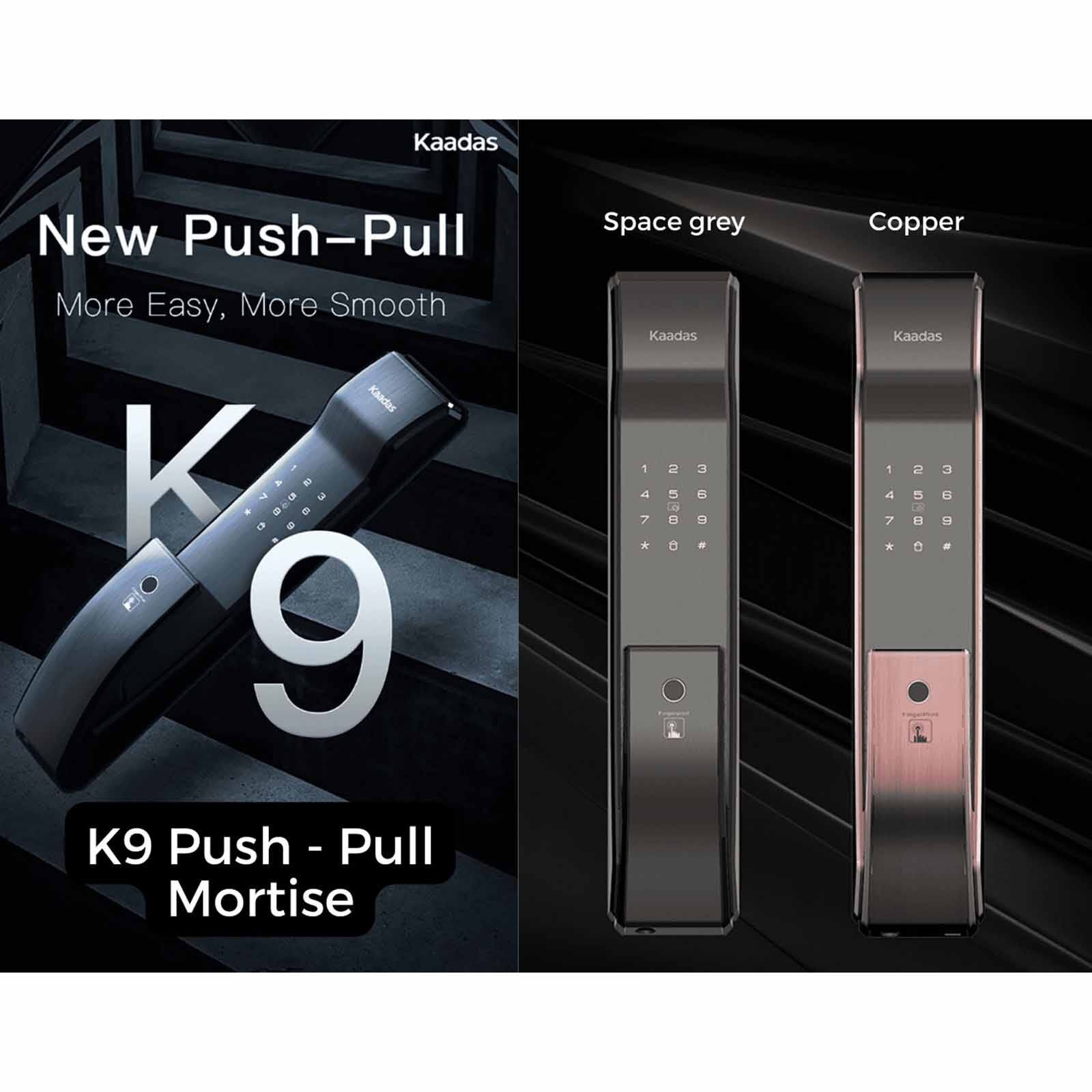 KAADAS Wifi Mortise Door Lock With Kaadas App For One-time Otp And Real Time Access Log K9-5W SPACE GREY-image 6