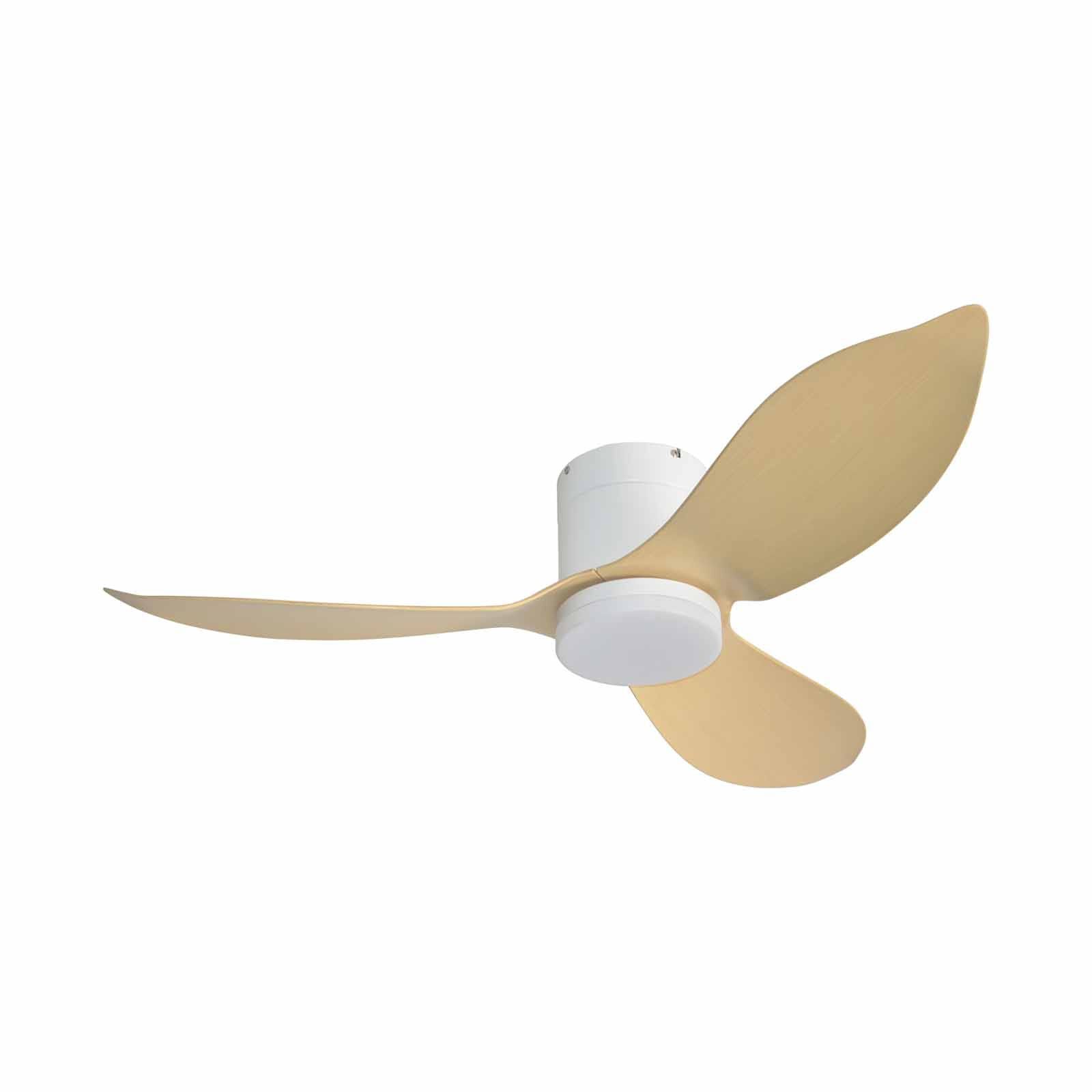 EUROPACE 48 In Bldc Motor Ceiling Fan W/light (white With Light Wood) ECF48H - WH/LW-image 1