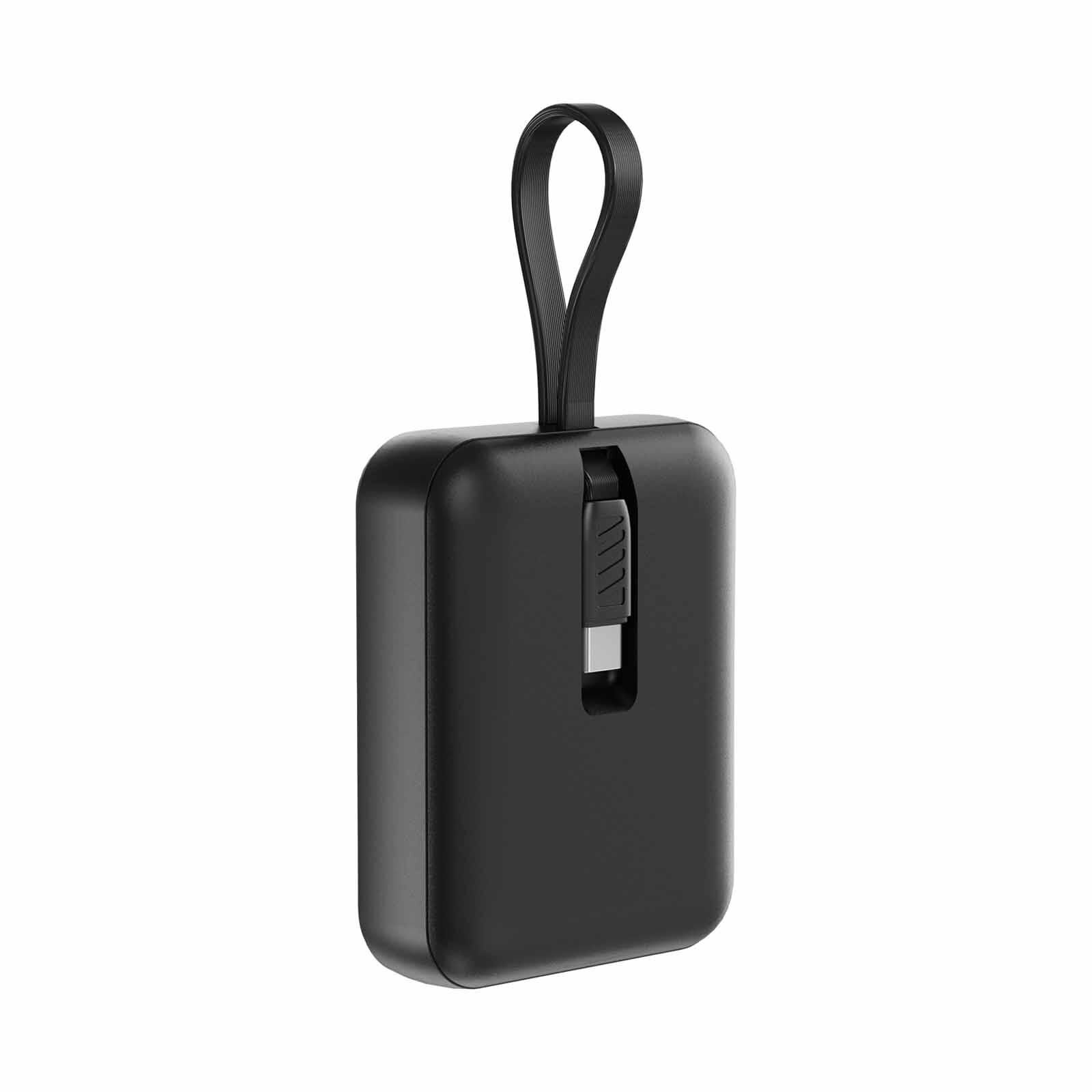 PHILIPS 10000mah (pd 30w 1a+1c With Inbuilt 1c Cable) Mini Design Digital Display Black DLP7810CB/00-image 4
