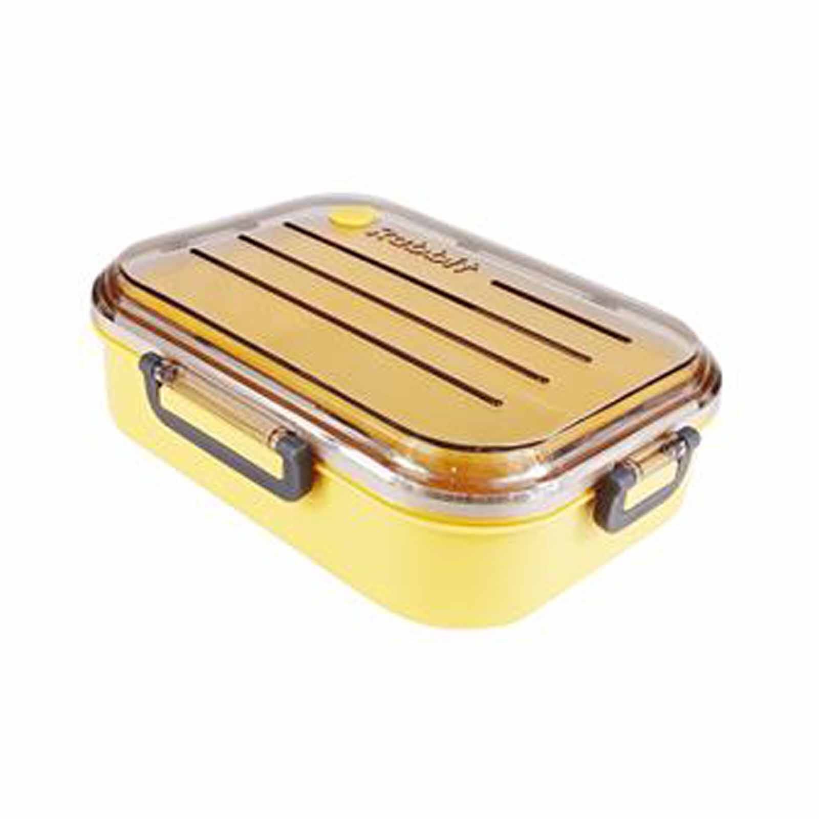 TRAVELJOY Bunny Bpa-free Bento Box (1200ml) Lemon Yellow TJBENTO-YEL