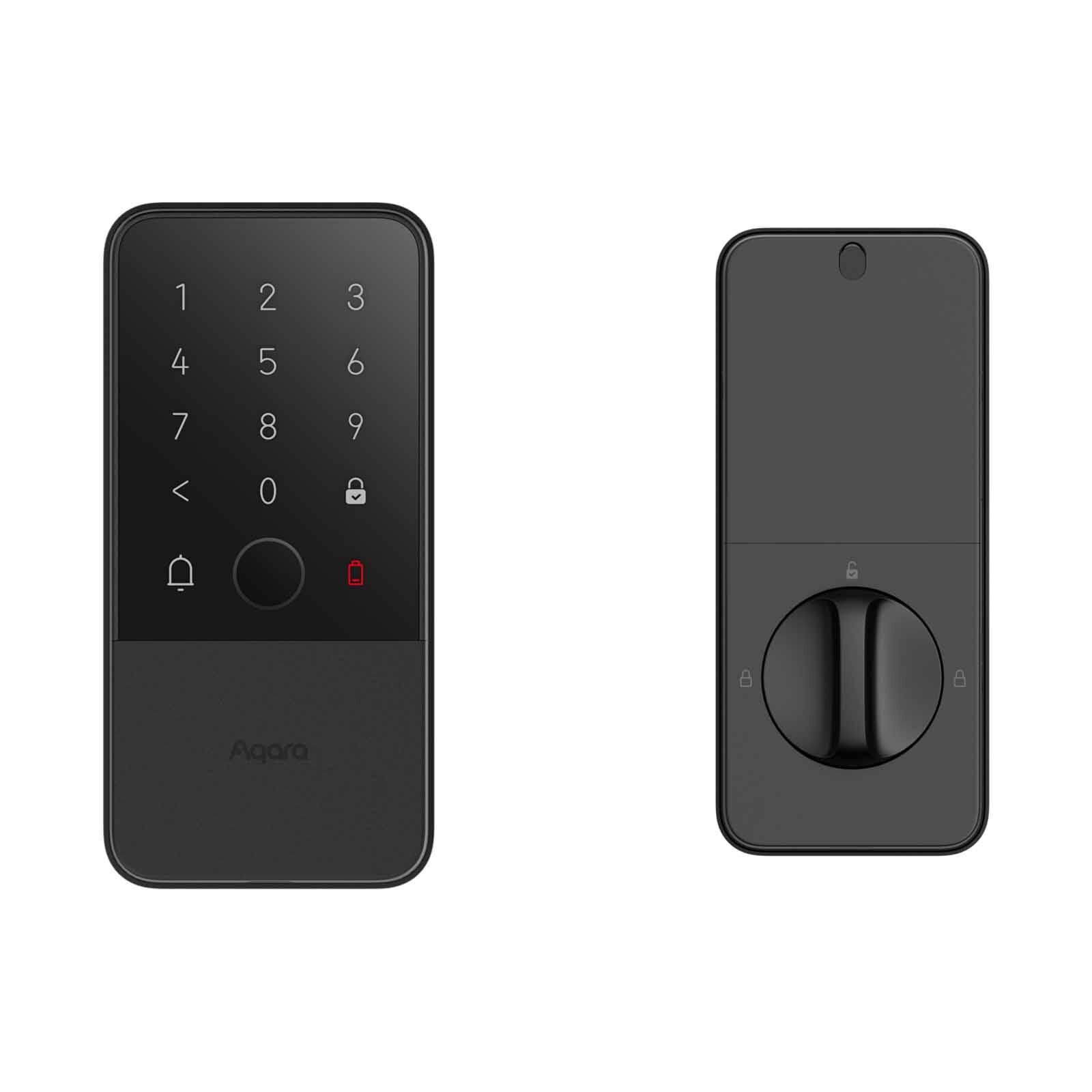 AQARA U500 Smart Rim Lock + Installation (for Timber Door) - Black U500 SMART RIM LOCK + INSTALLATION (TIMBER DOOR)-image 1