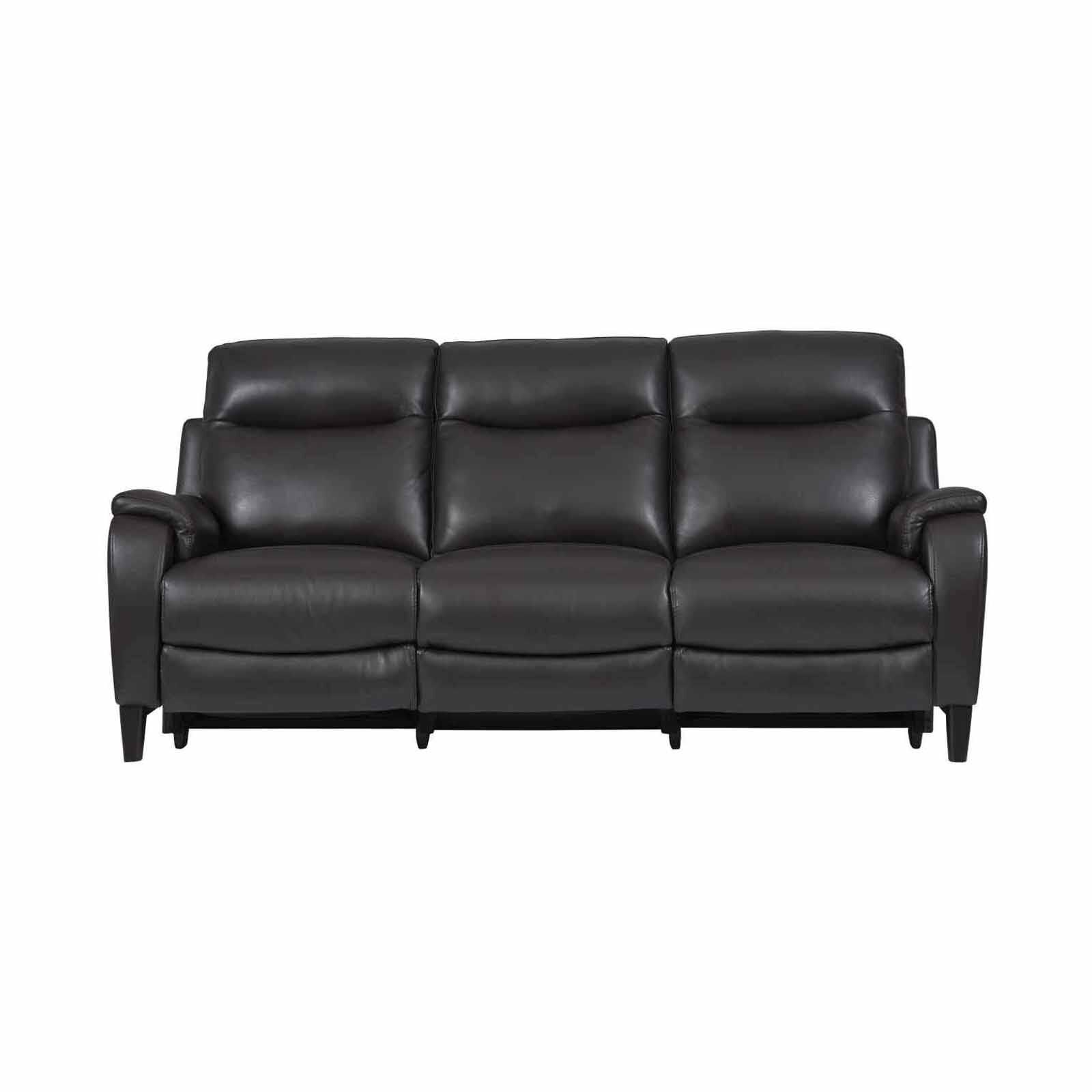 3rr Seater S2+1 (fl-m) Brown Full Leather Incliner Sofa NEW KALISSA-image 2